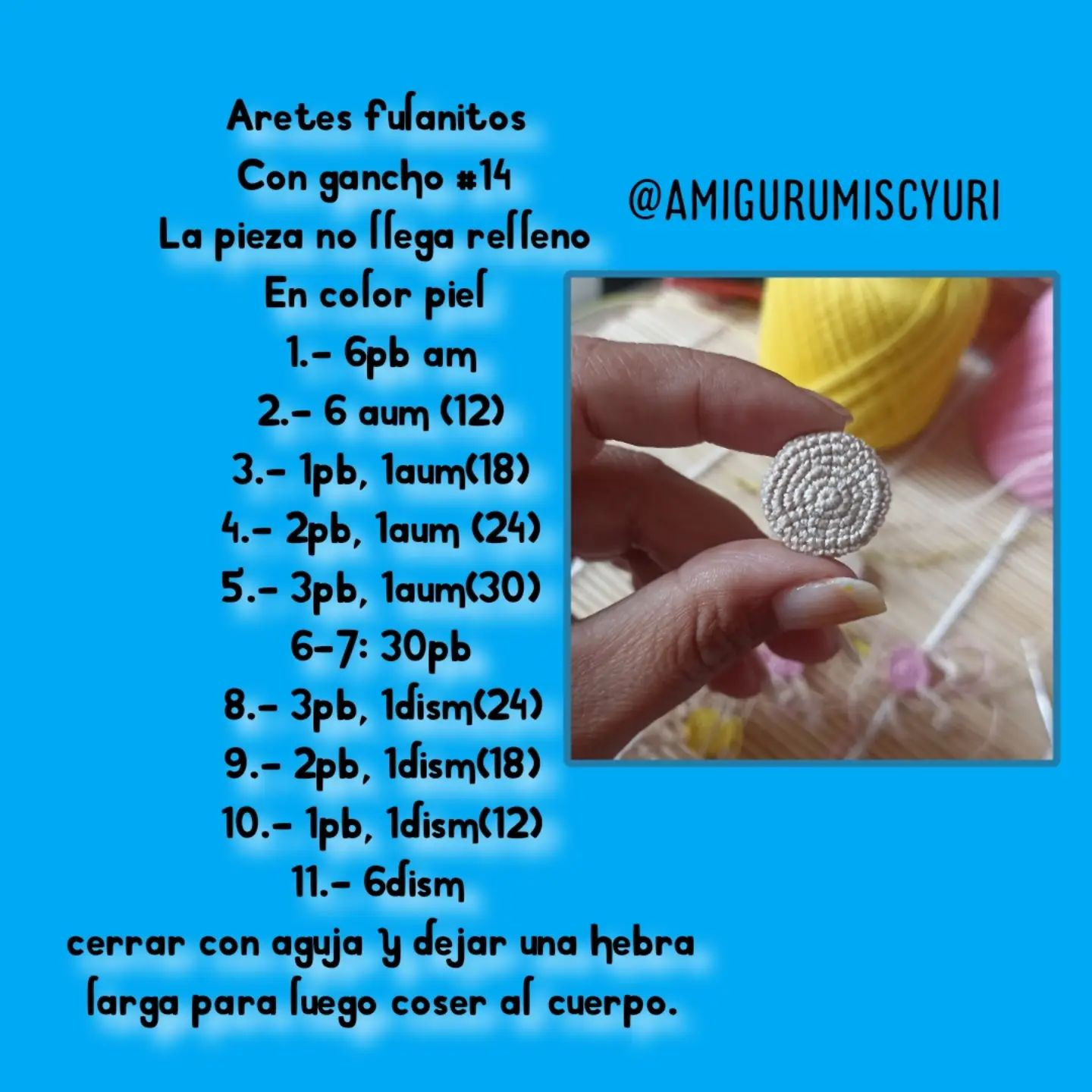 Aretes Fulanitos 2024: Patrón Amigurumi Gratis