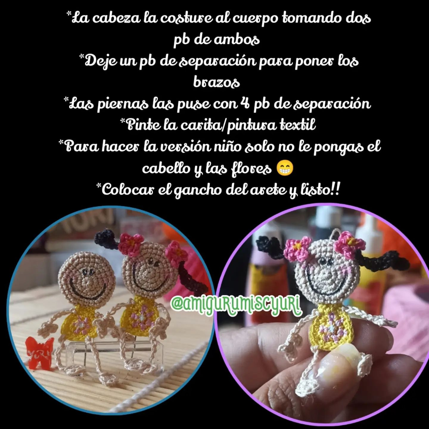 Aretes Fulanitos 2024: Patrón Amigurumi Gratis
