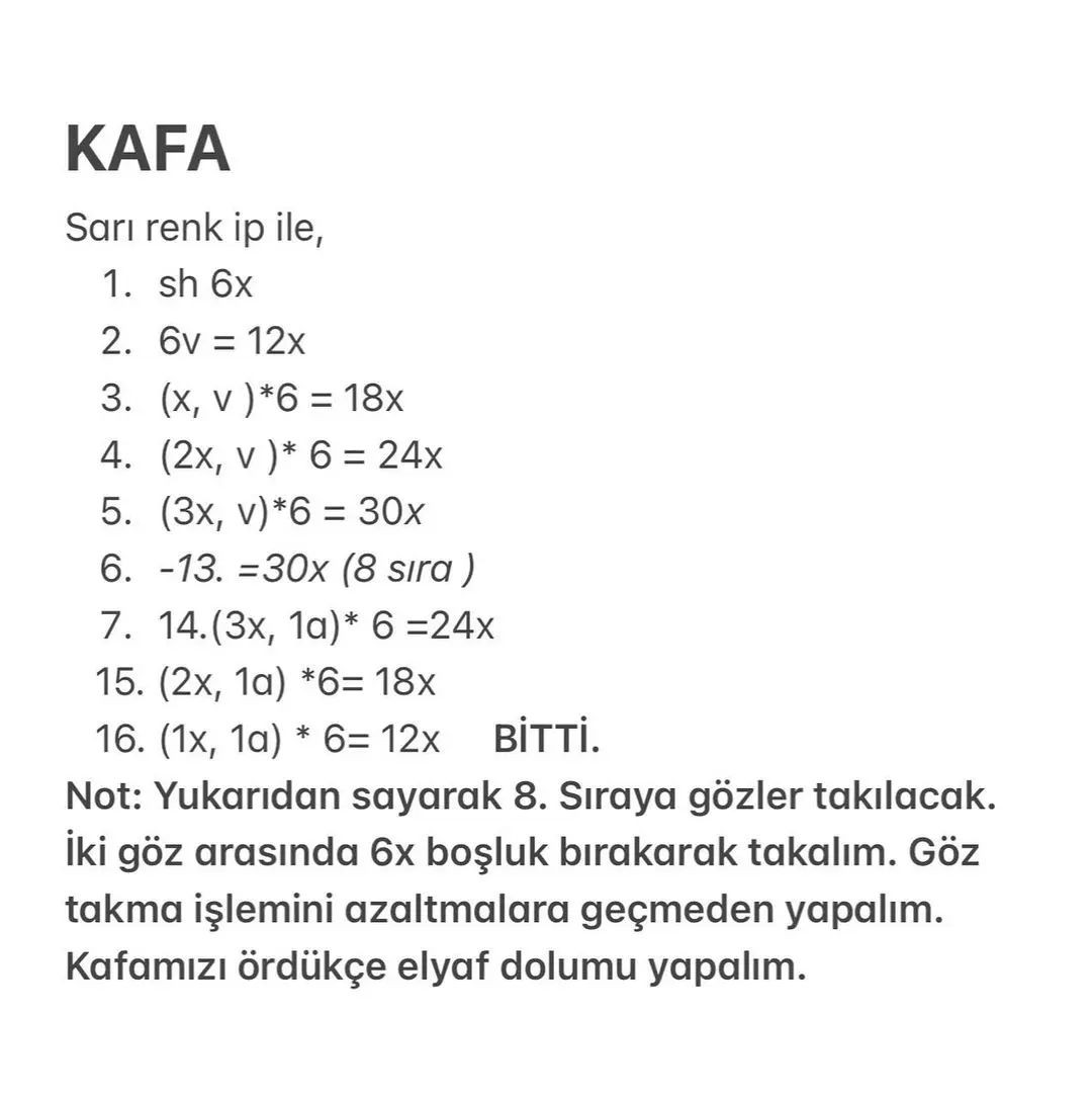 ARI TARİFİ: Sevimli Örme Arı Yapımı
