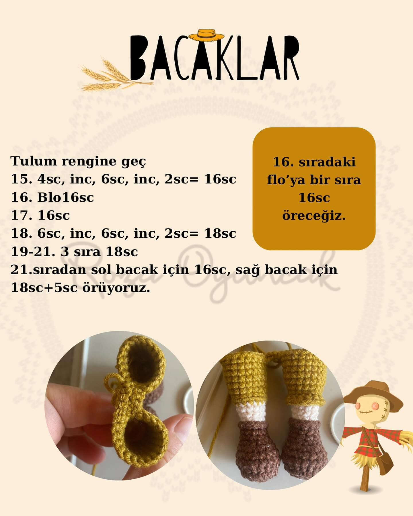 Asia Bebek Amigurumi Şeması