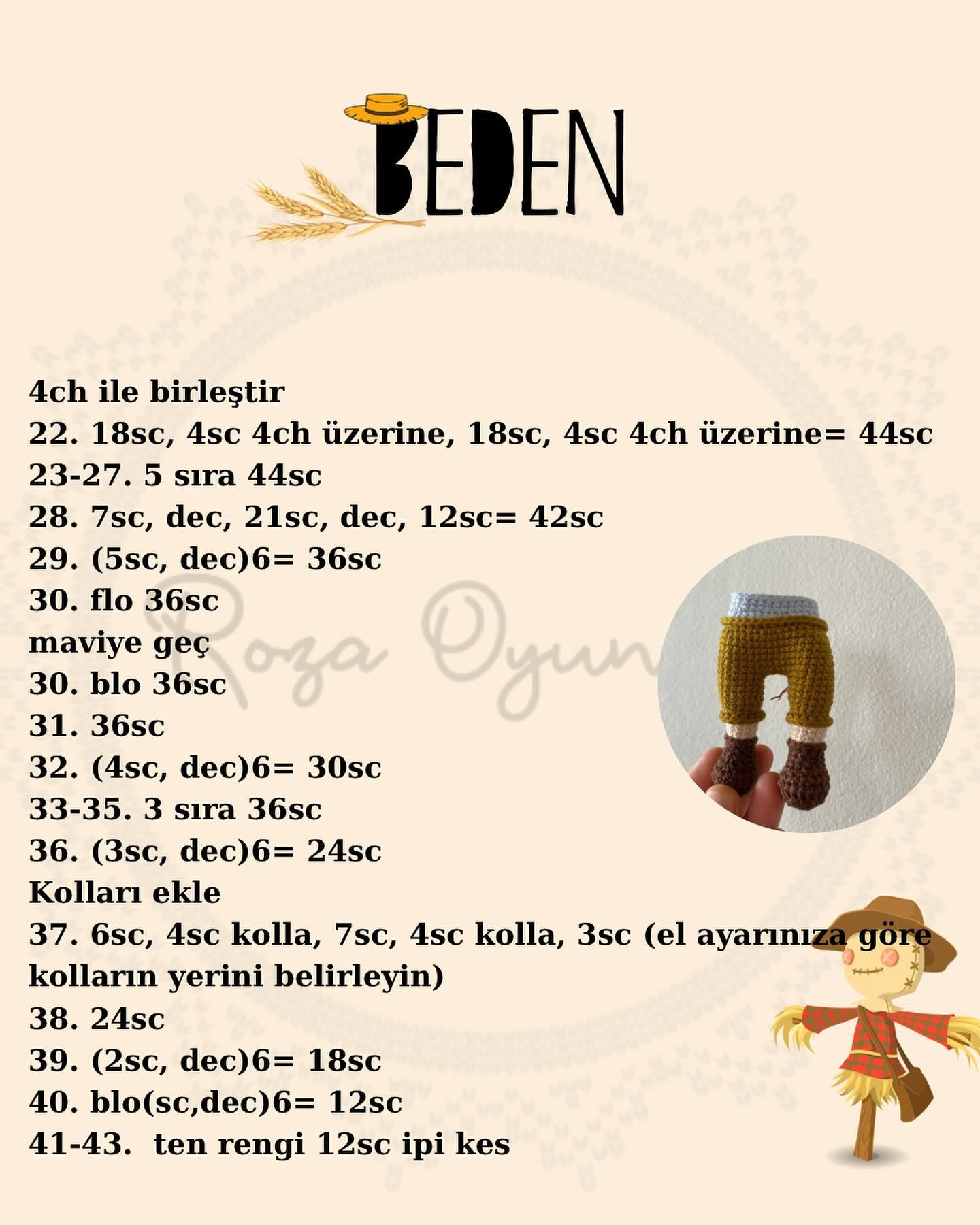 Asia Bebek Amigurumi Şeması