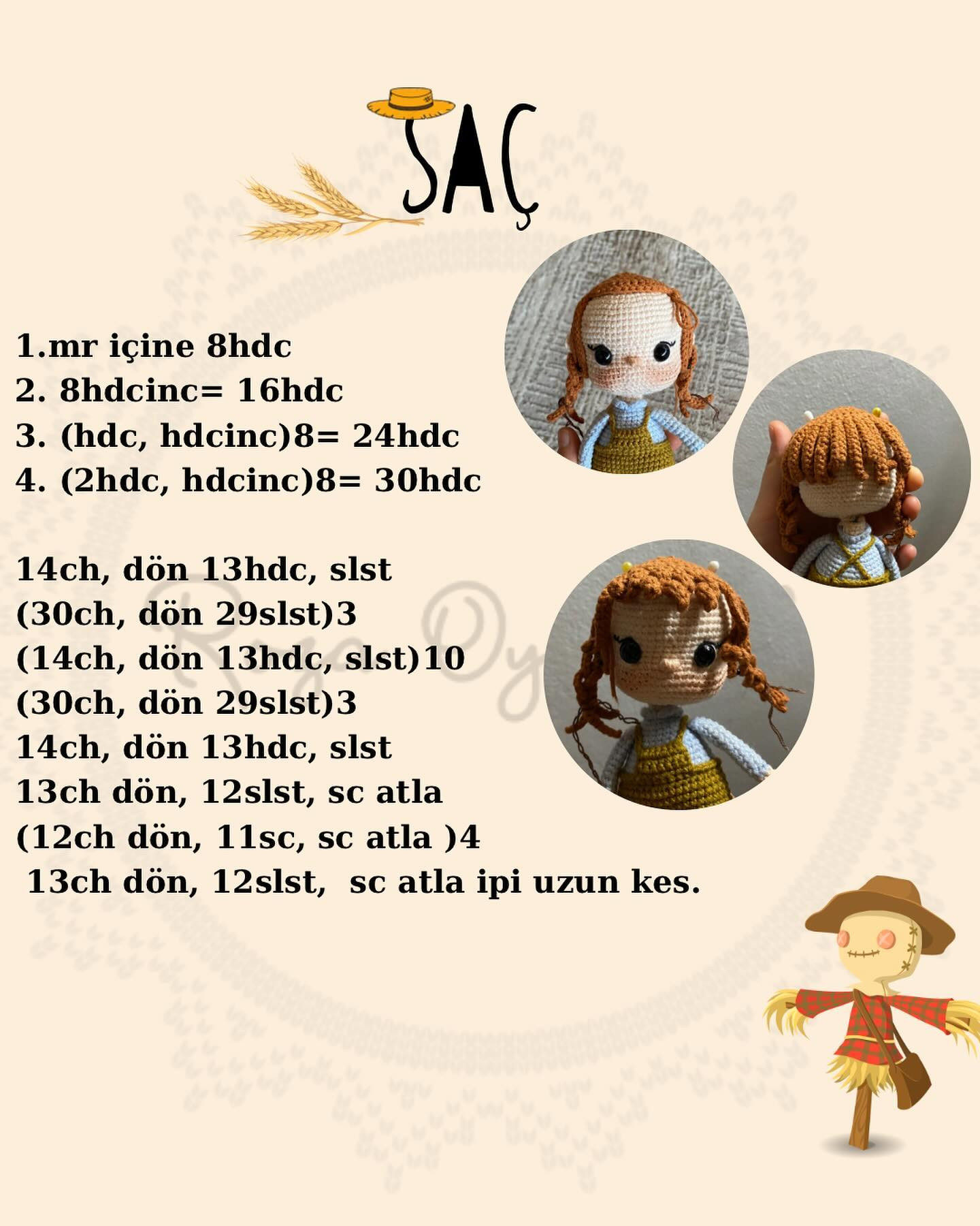 Asia Bebek Amigurumi Şeması