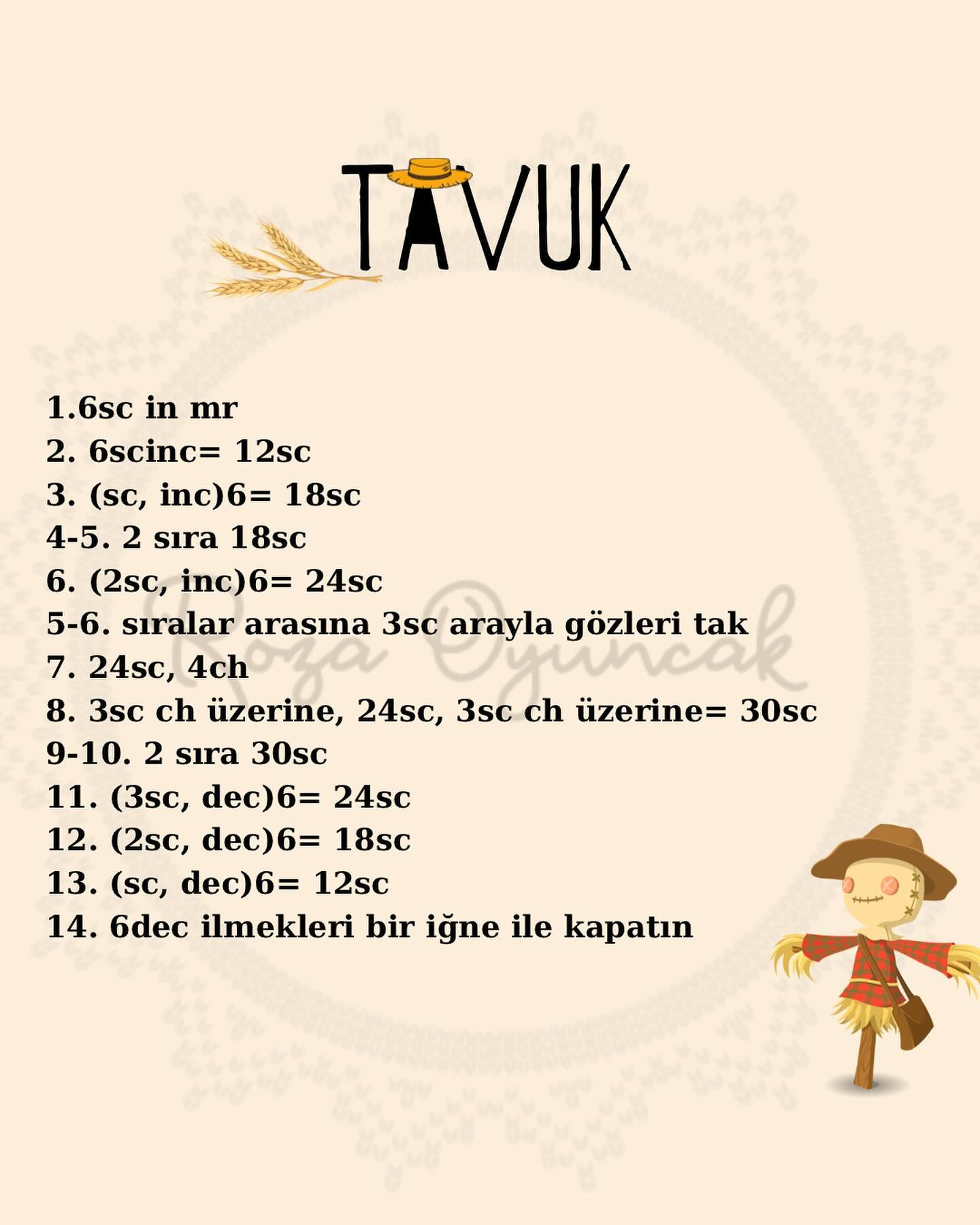 Asia Bebek Amigurumi Şeması