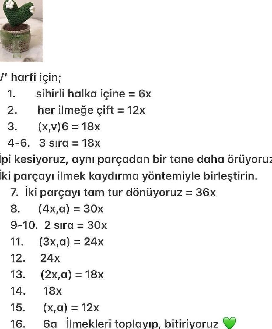 Aslan Amigurumi Tığ İşi Şeması
