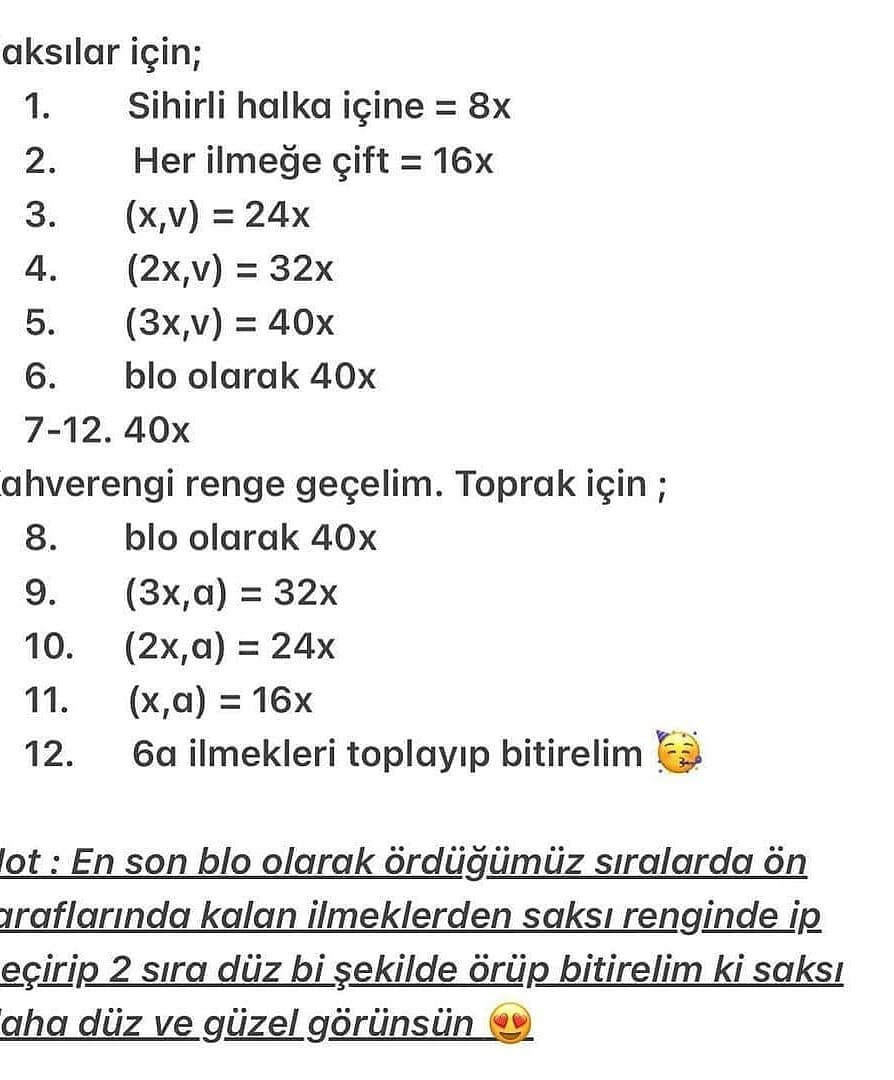 Aslan Amigurumi Tığ İşi Şeması