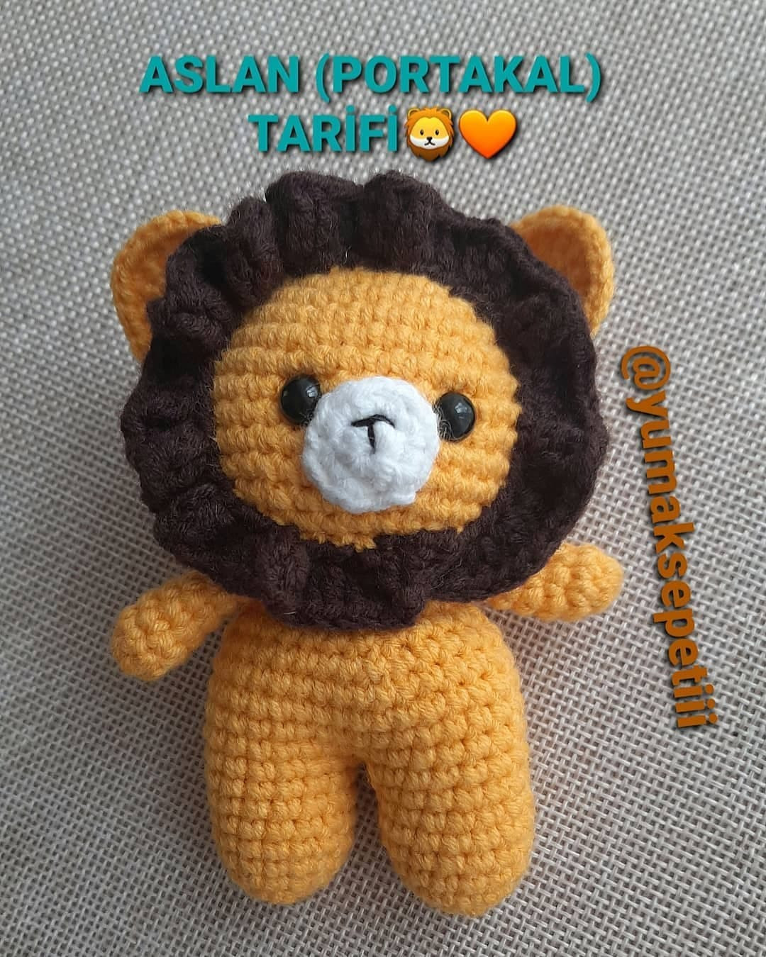 Aslan Amigurumi Tığ İşi Şeması