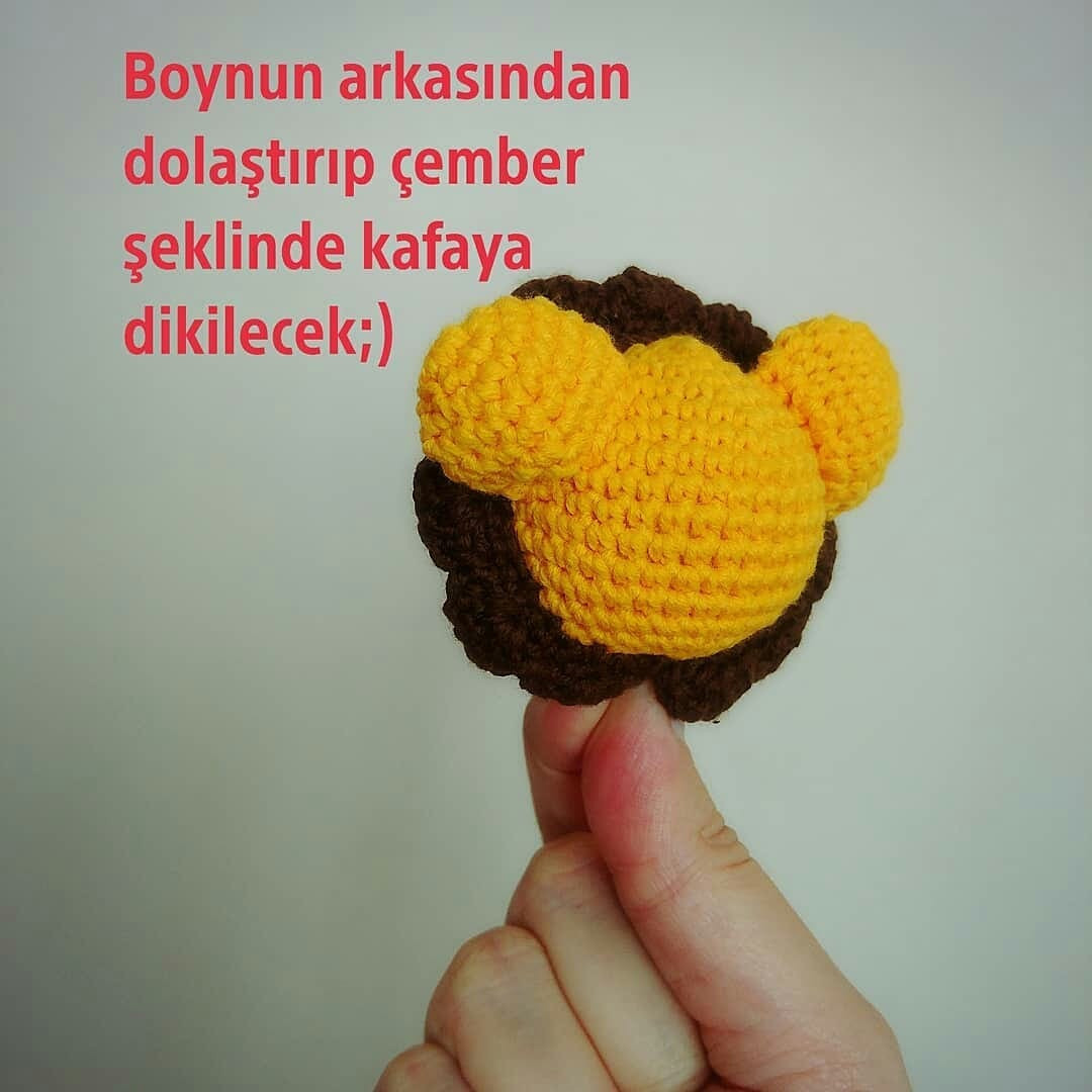 Aslan Amigurumi Tığ İşi Şeması ikizlerleorgu