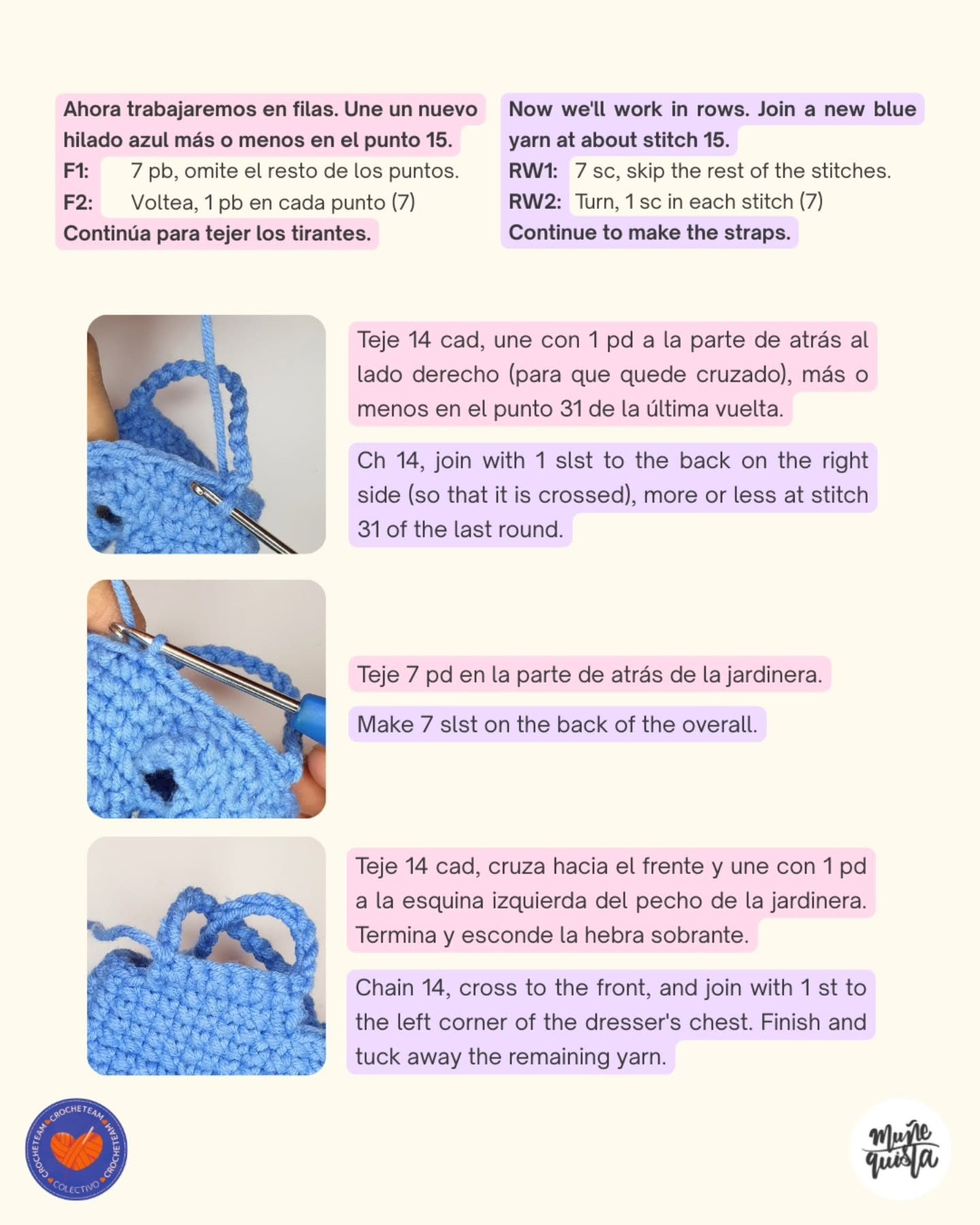 Aurora: Patrón de amigurumi gratis para una conejita adorable.