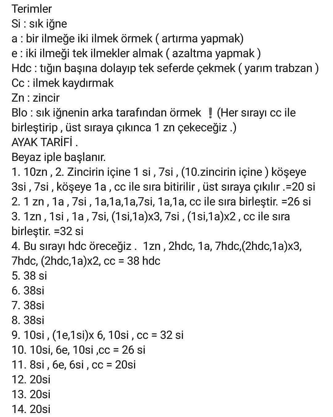 AYAKKABI ÖRNEK ŞEMASI