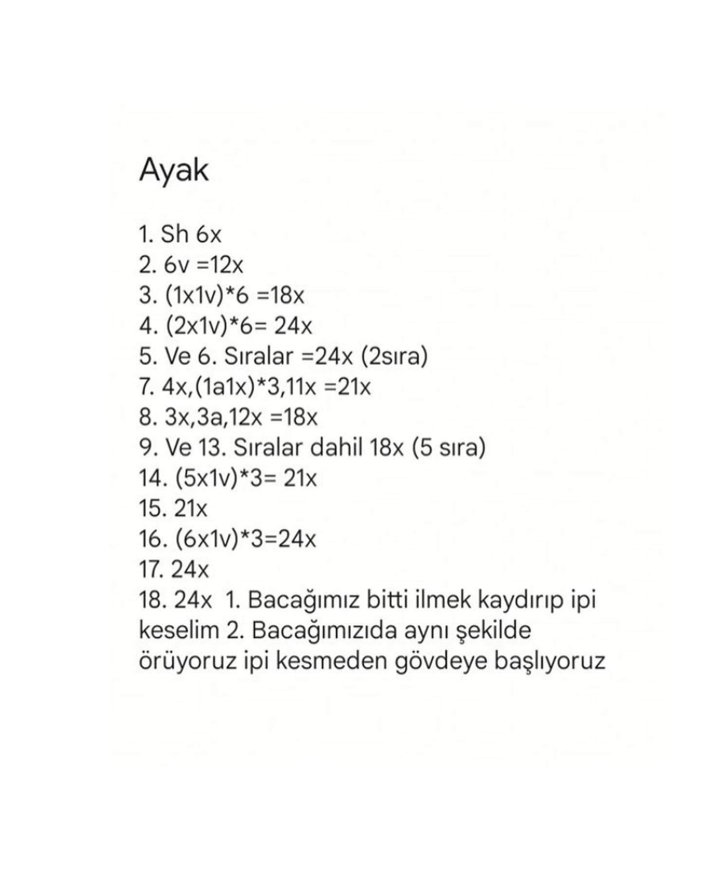 AYIÇIK AMİGURUMİ ŞEMASI ÜCRETSİZ