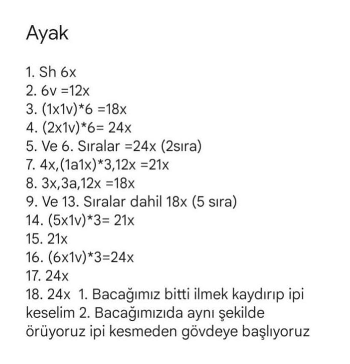 AYIÇIK AMİGURUMİ ŞEMASI ÜCRETSİZ