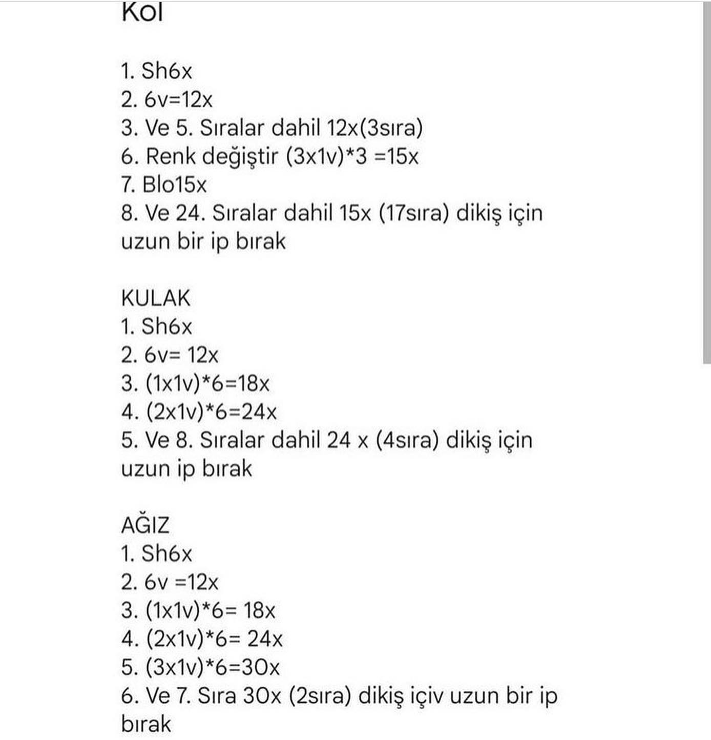 AYIÇIK AMİGURUMİ ŞEMASI ÜCRETSİZ