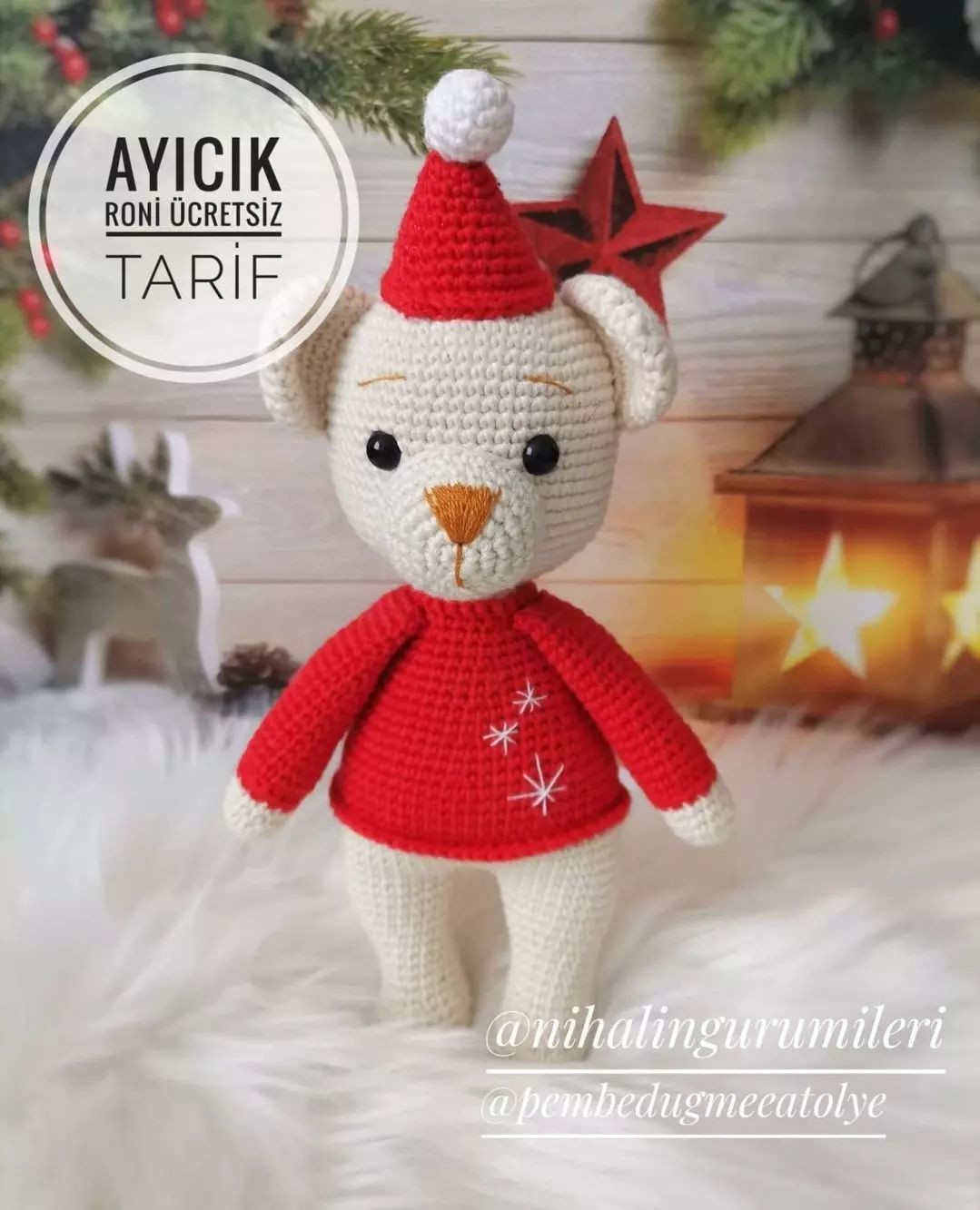 AYIÇIK AMİGURUMİ ŞEMASI ÜCRETSİZ