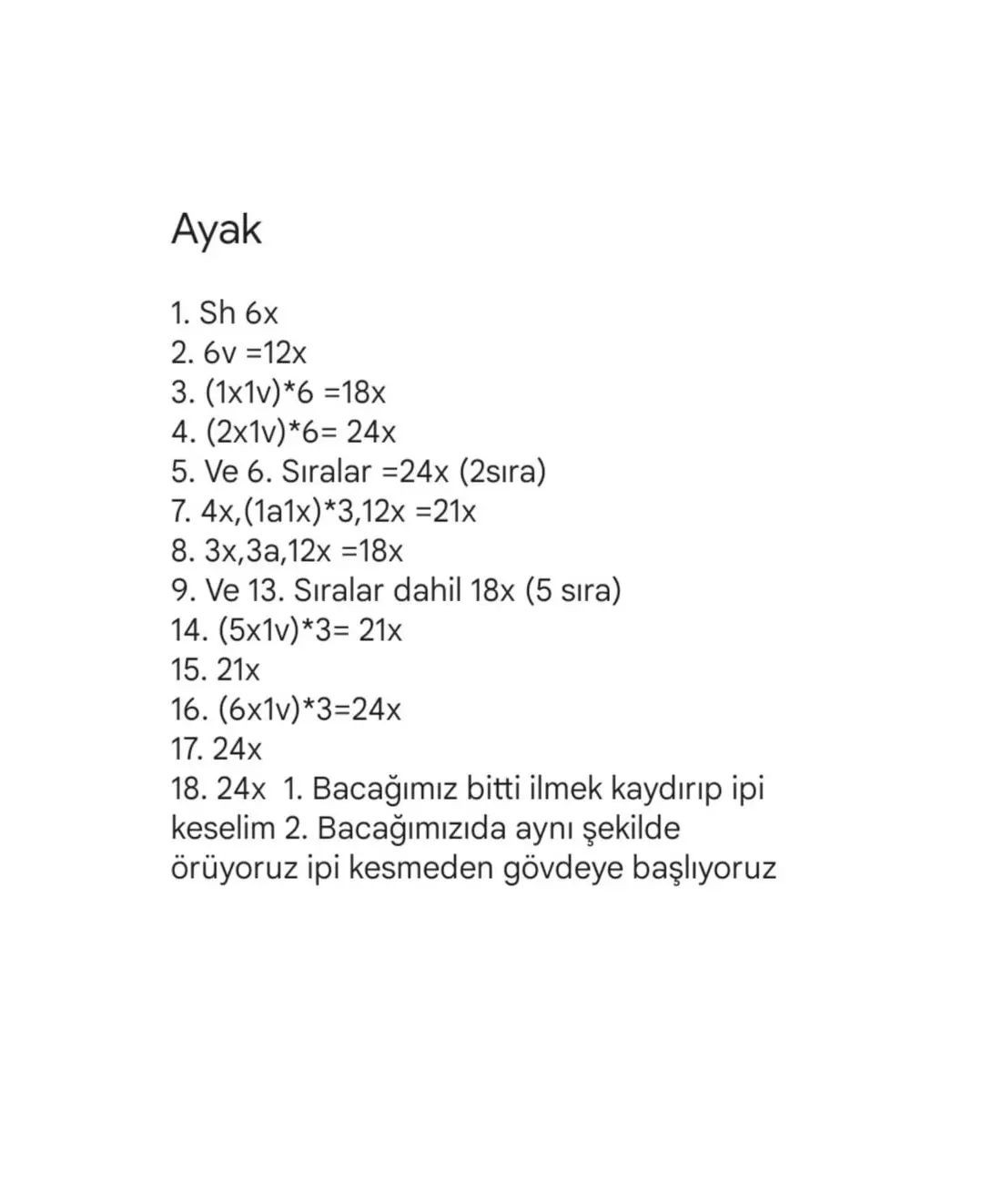 AYIÇIK AMİGURUMİ ŞEMASI ÜCRETSİZ