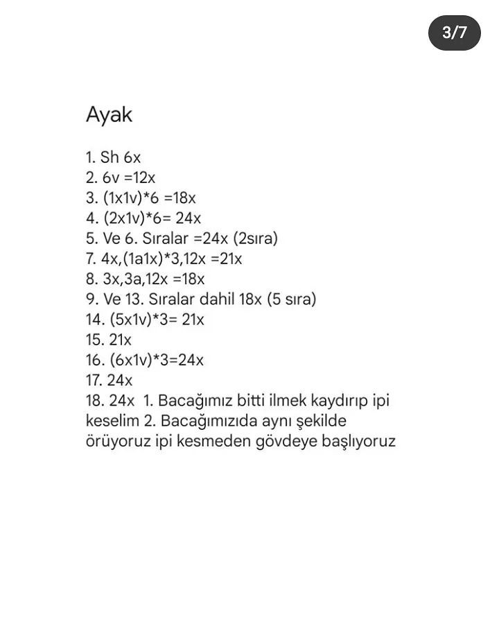 AYIÇIK AMİGURUMİ ŞEMASI ÜCRETSİZ