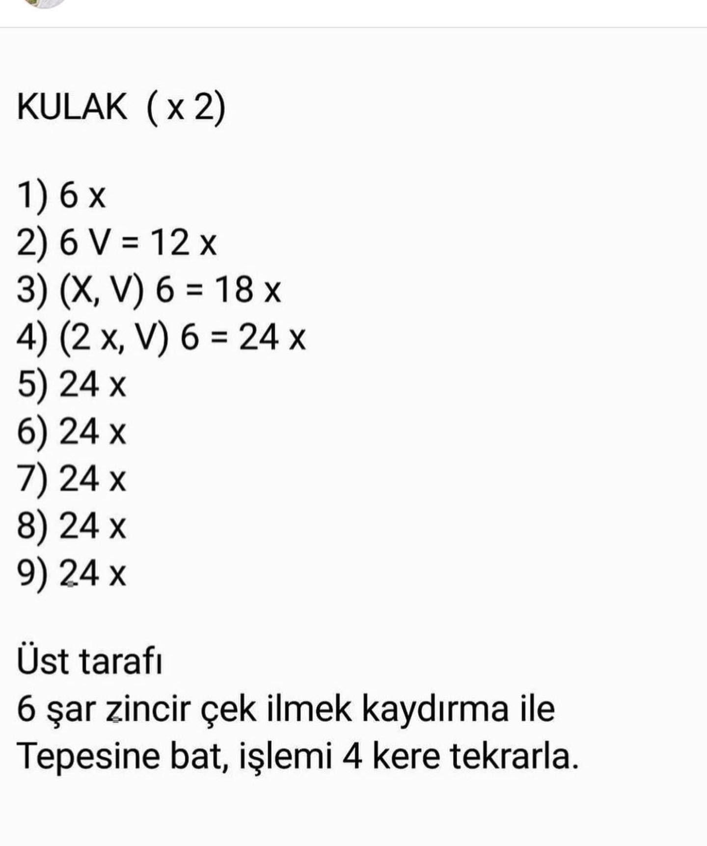 AYIÇIK PALYAÇO AMIGURUMI TARİFİ: BAŞ BÖLÜMÜ