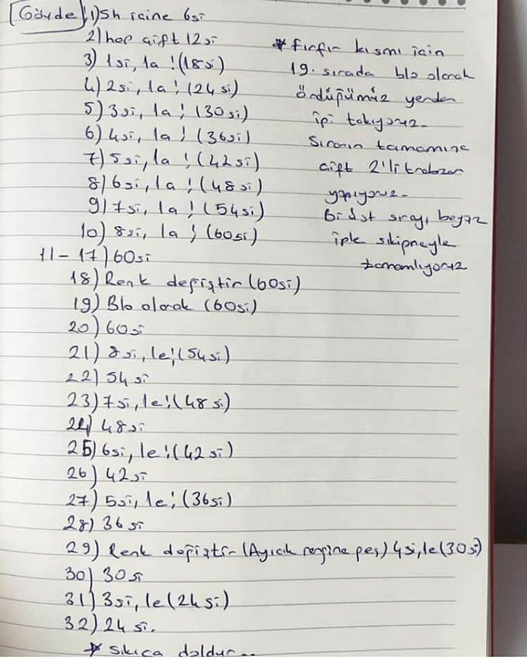 Ayıcık ve Aktivite Halka Tığ İşi Şeması
