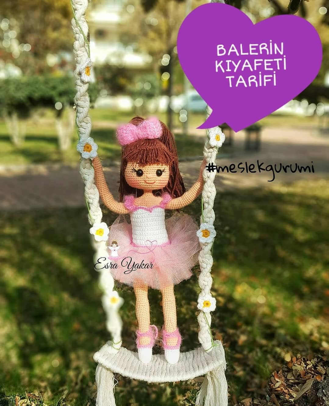 Balerin Bebek Örgü Şeması