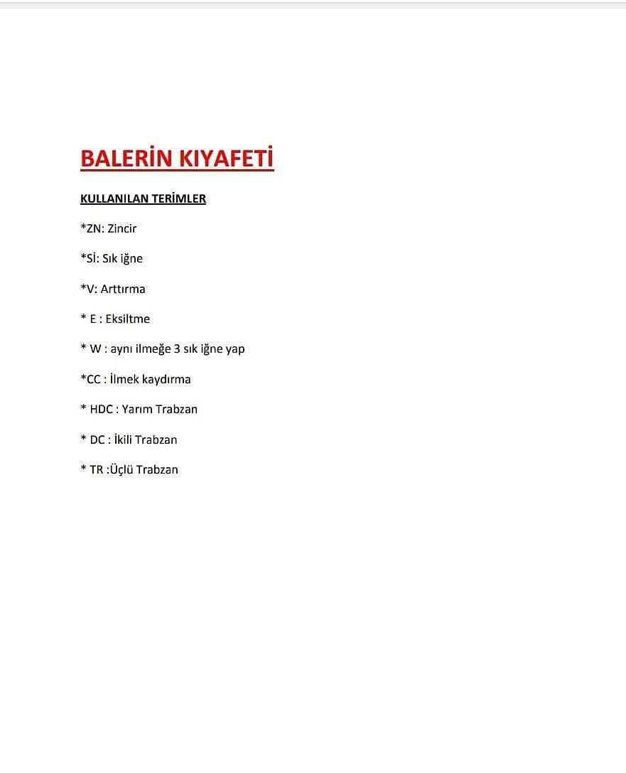 Balerin Bebek Örgü Şeması