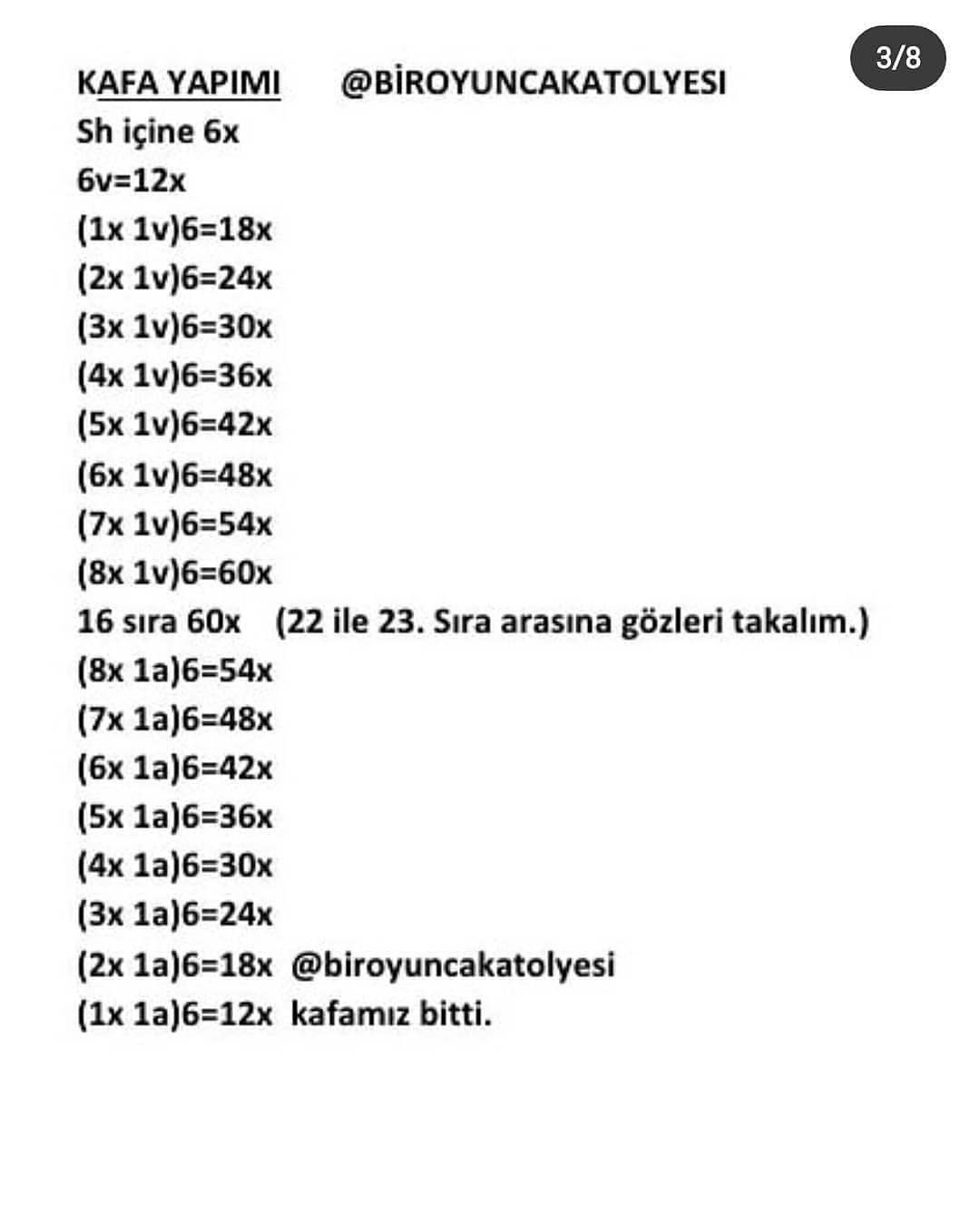 Balerin Bebek Tığ İşi Şeması