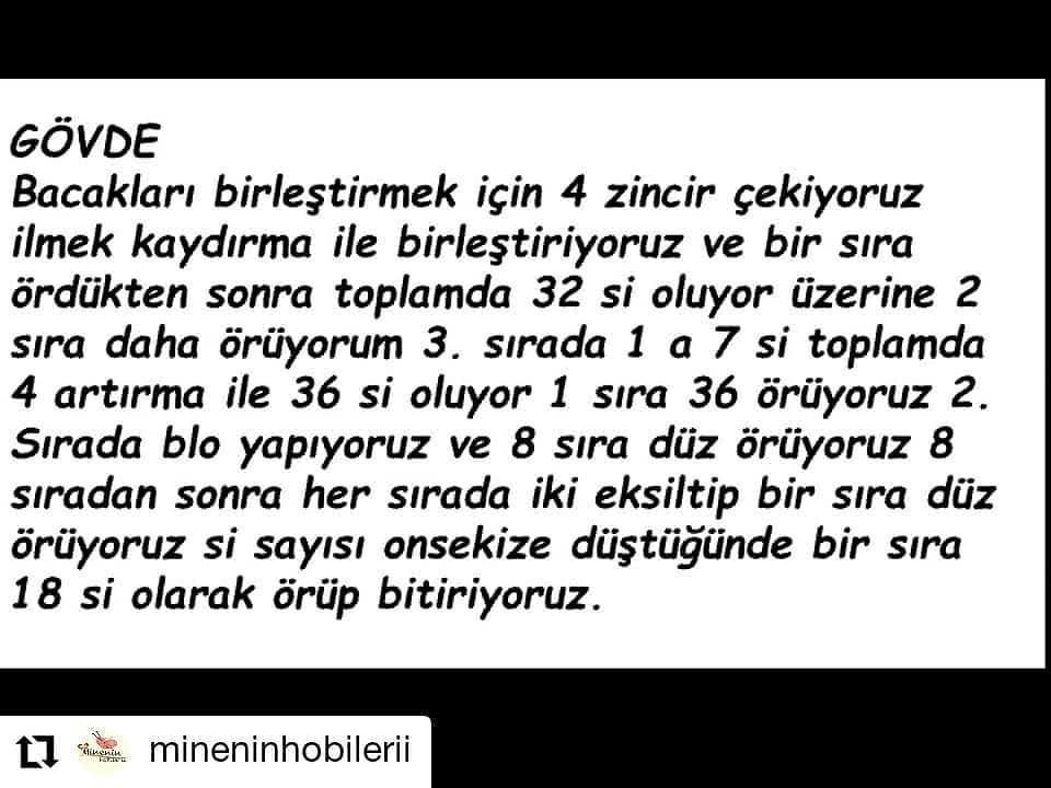 Balerin Tavşan Amigurumi Şeması