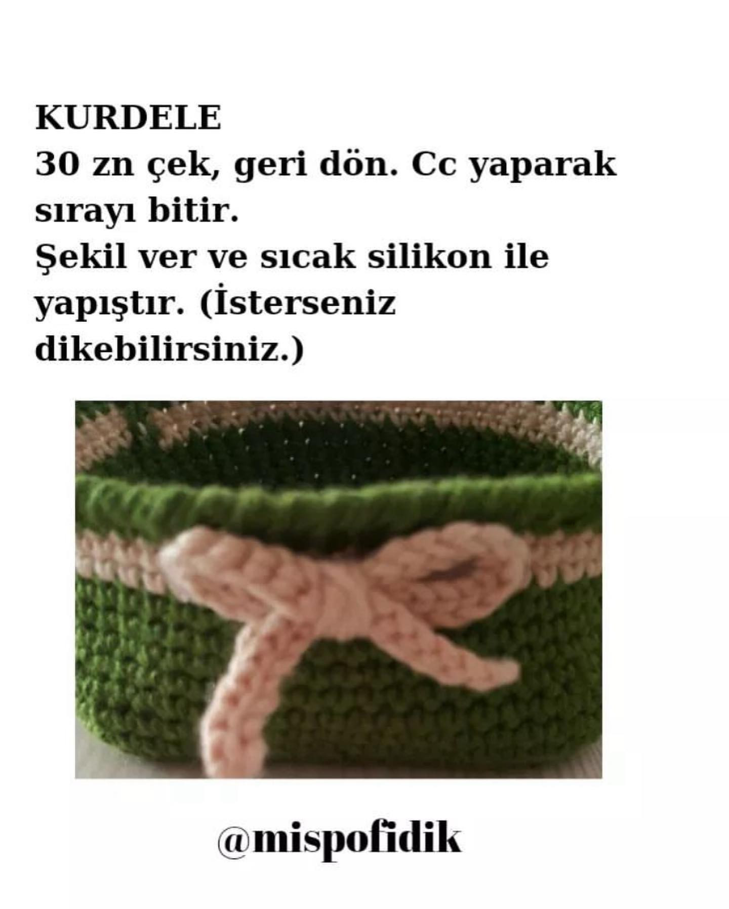 Bardak Altlığı Örgü Şeması