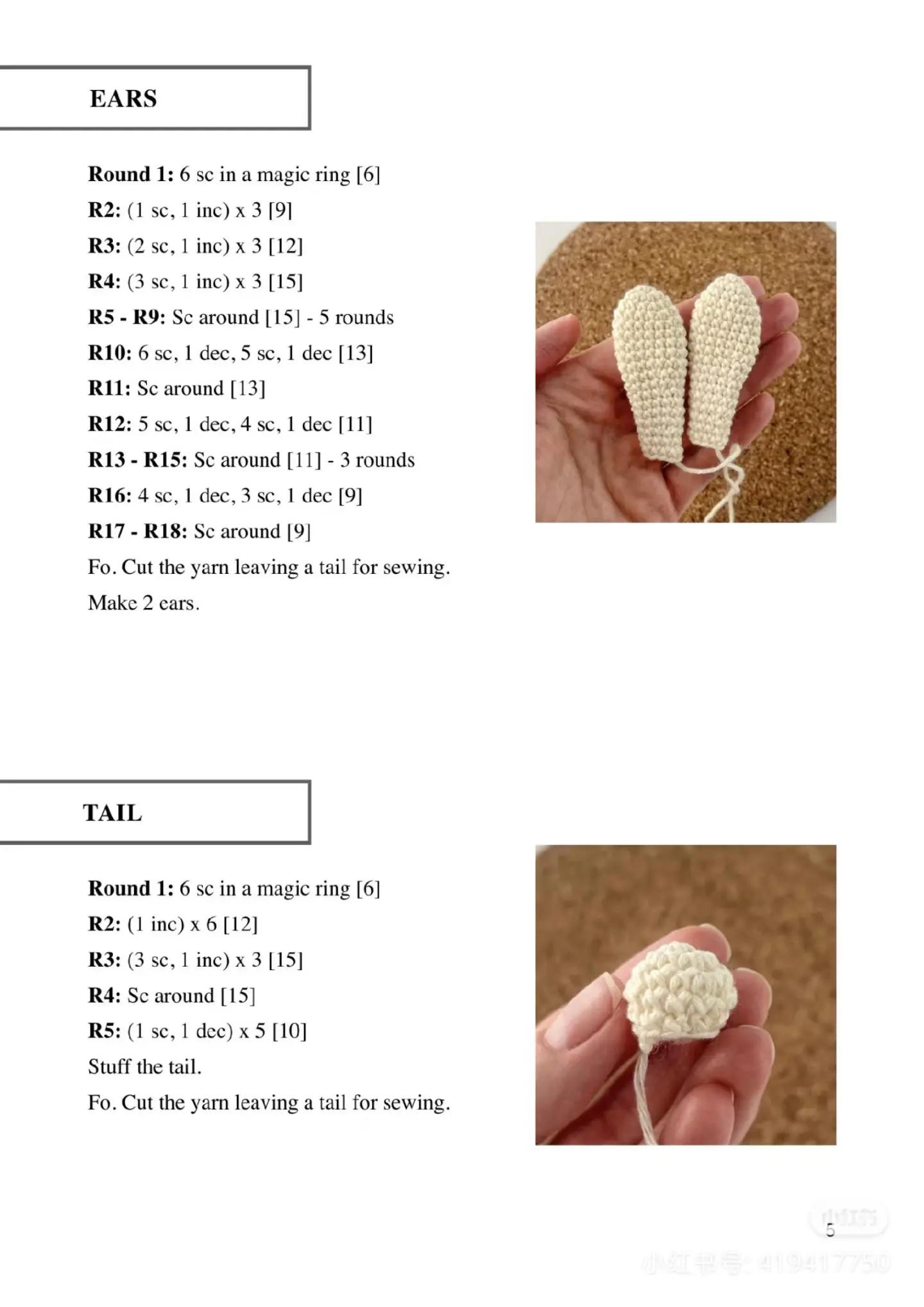 bbunny crochet pattern