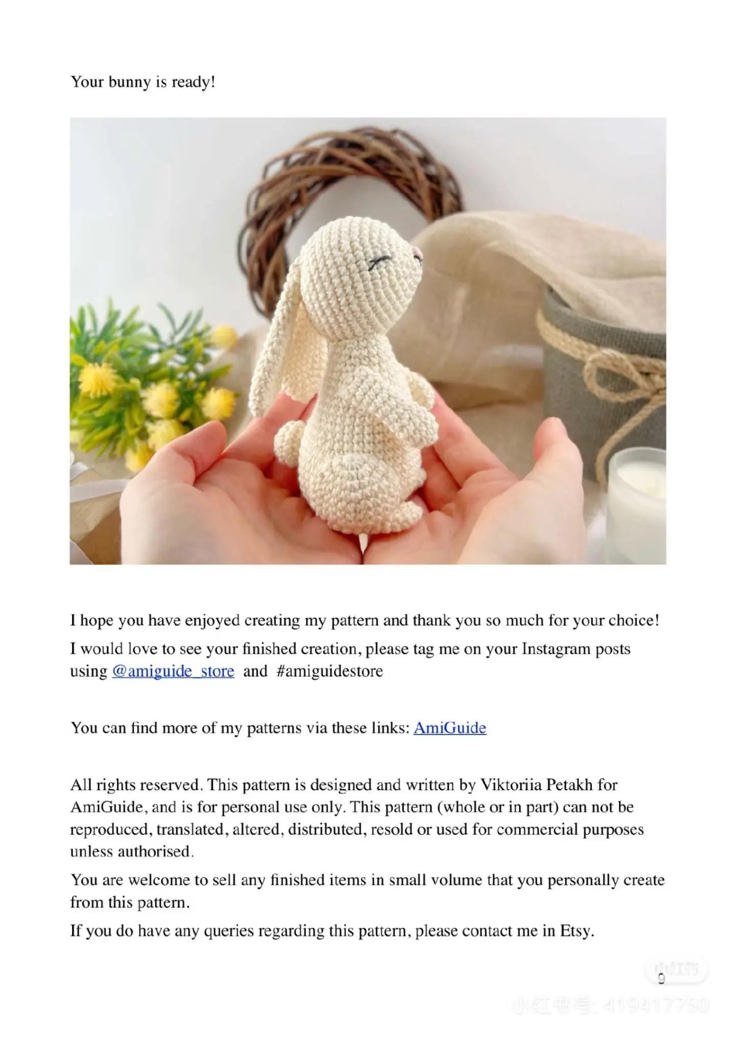 bbunny crochet pattern