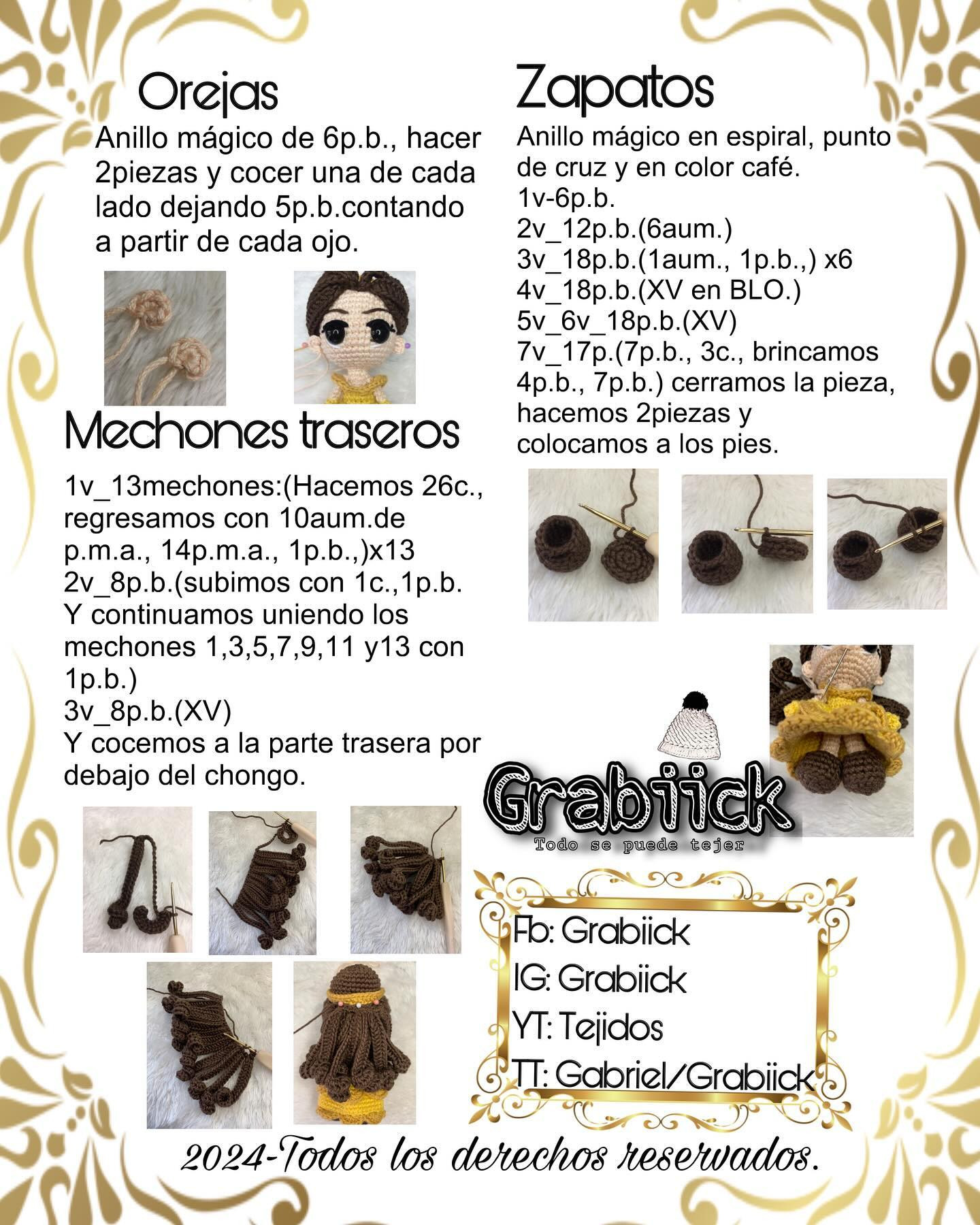 Bellísima Bella: Patrón de Amigurumi Gratis