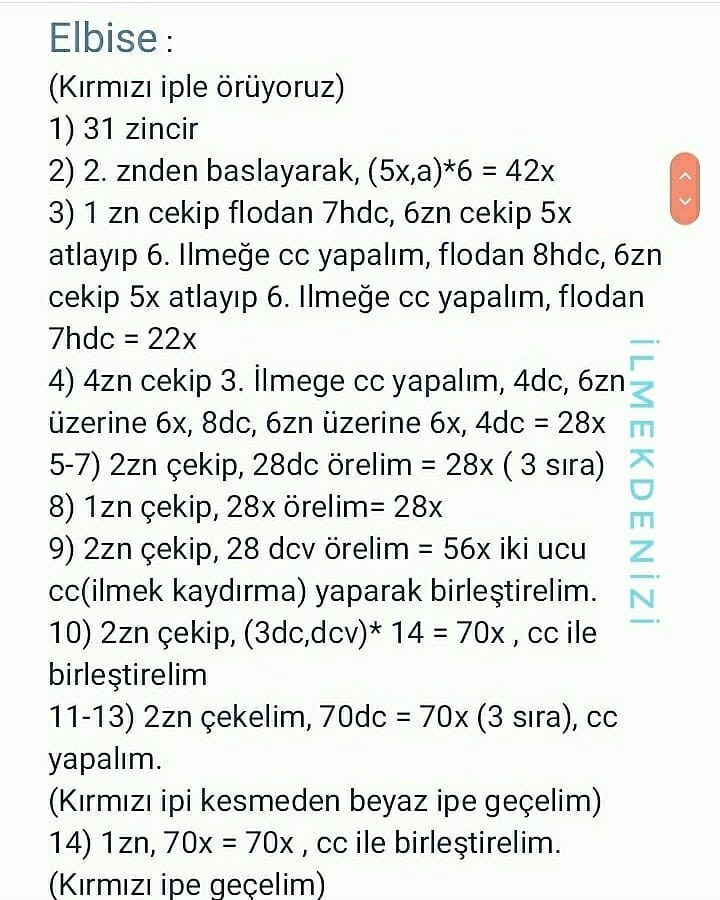 Berfu Bebek Amigurumi Şeması: 1. Bölüm