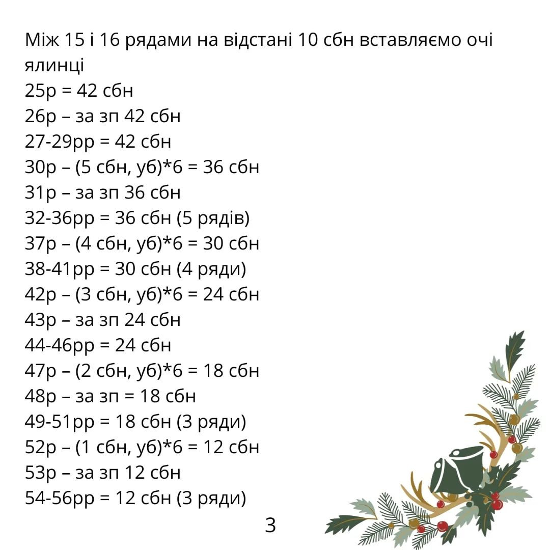 Бесплатная схема вязания крючком елочки