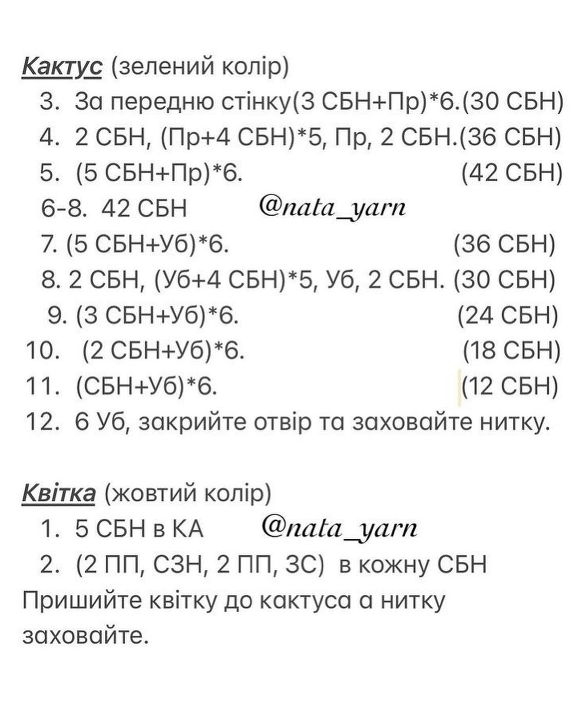Бесплатное описание крючком кактуса в горшке