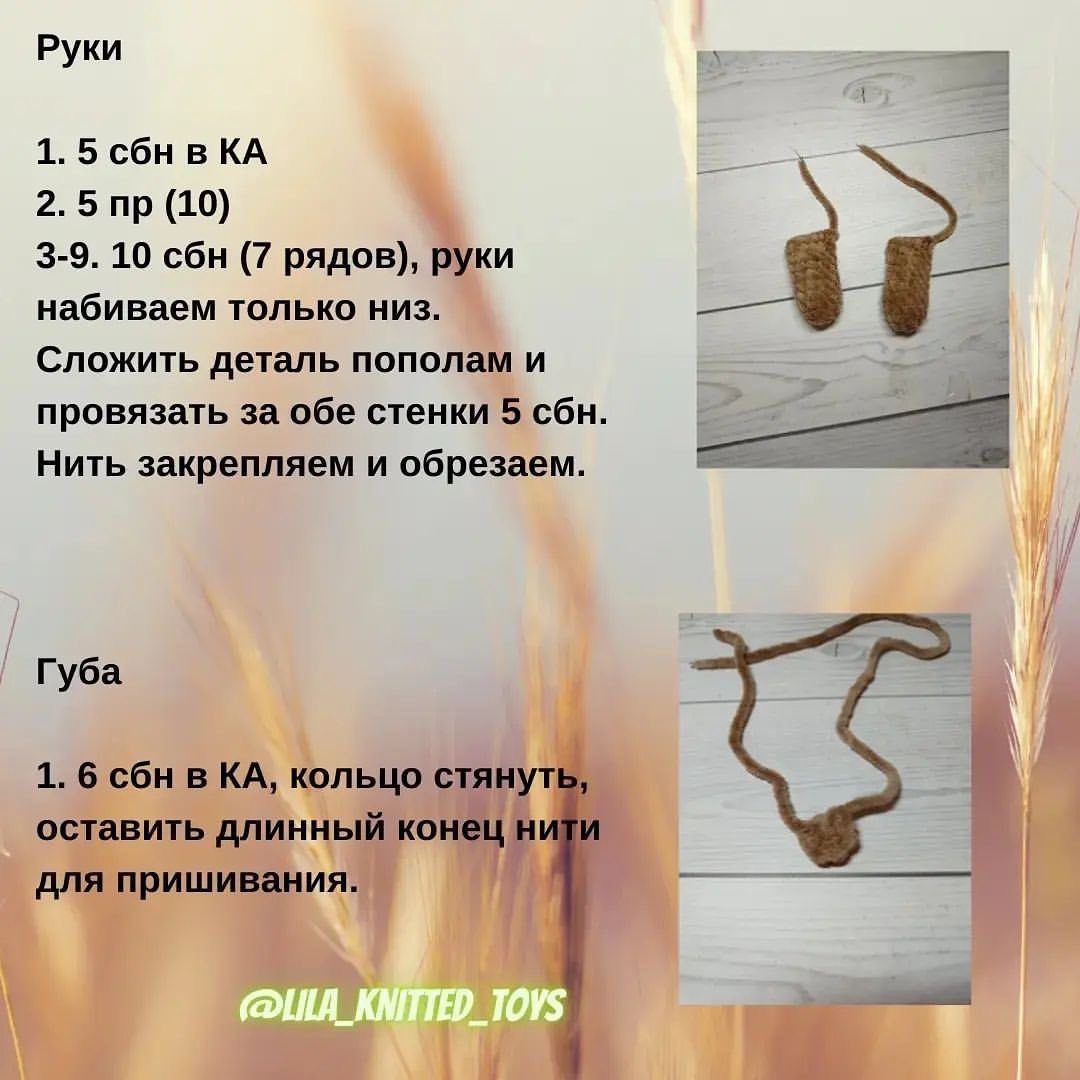 Бесплатное описание схемы вязания кота в очках.