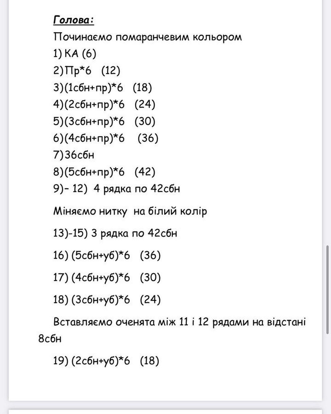 Бесплатный мастер-класс по вязанию лисы