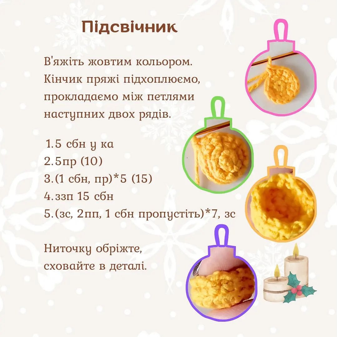 Бесплатный мастер-класс по вязанию свечи крючком