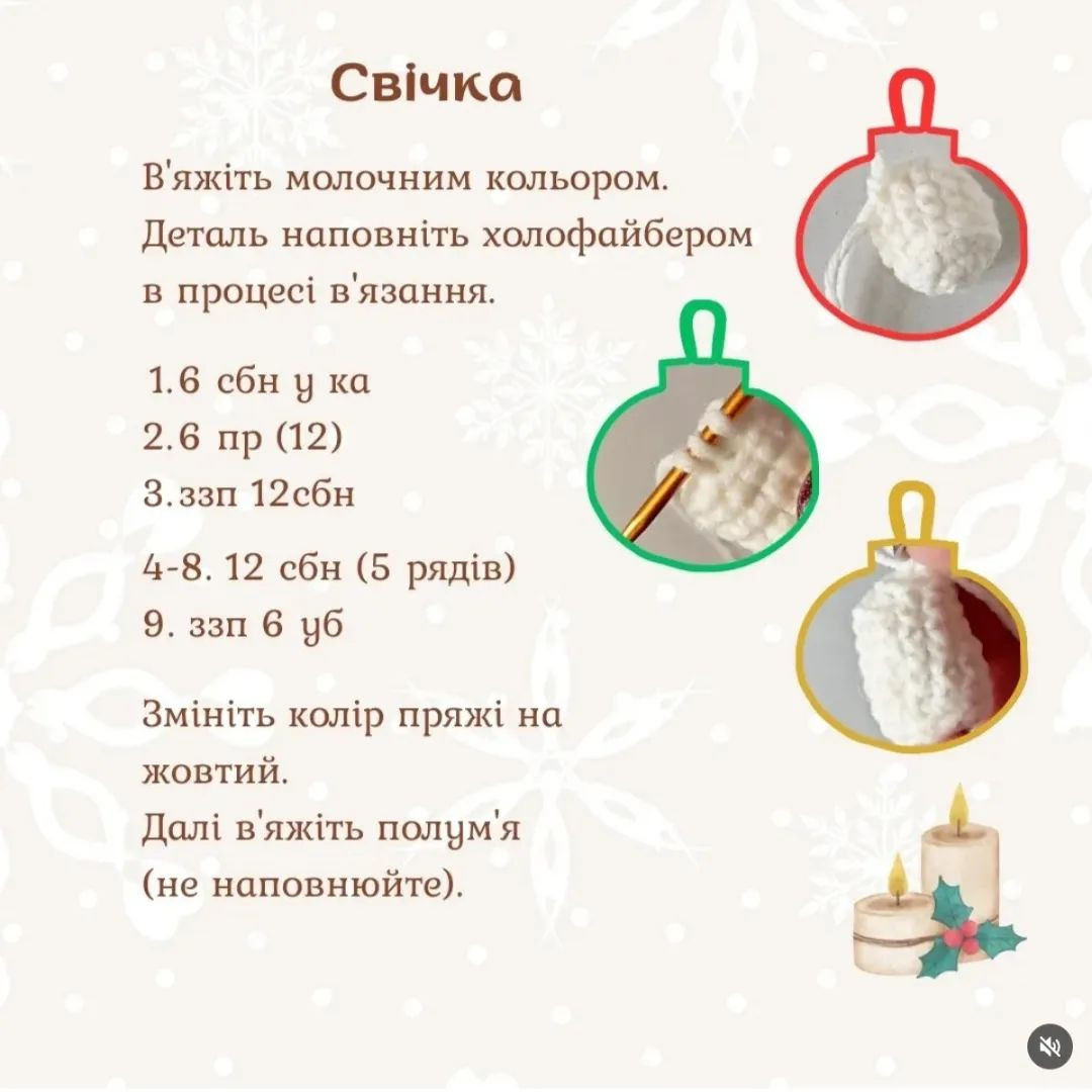 Бесплатный мастер-класс по вязанию свечи крючком