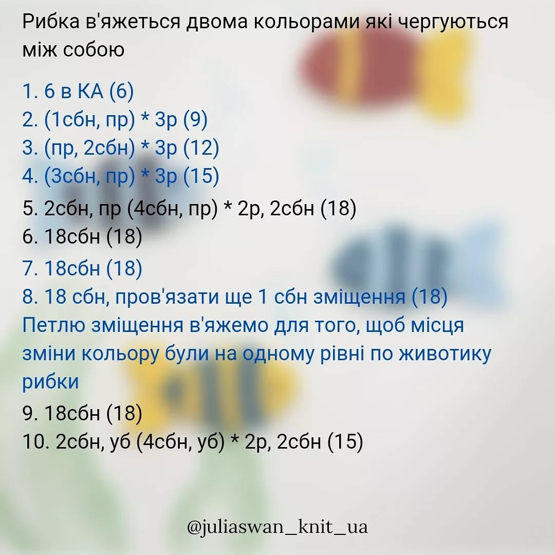 Бесплатный мастер-класс: вязание рыбок для котика