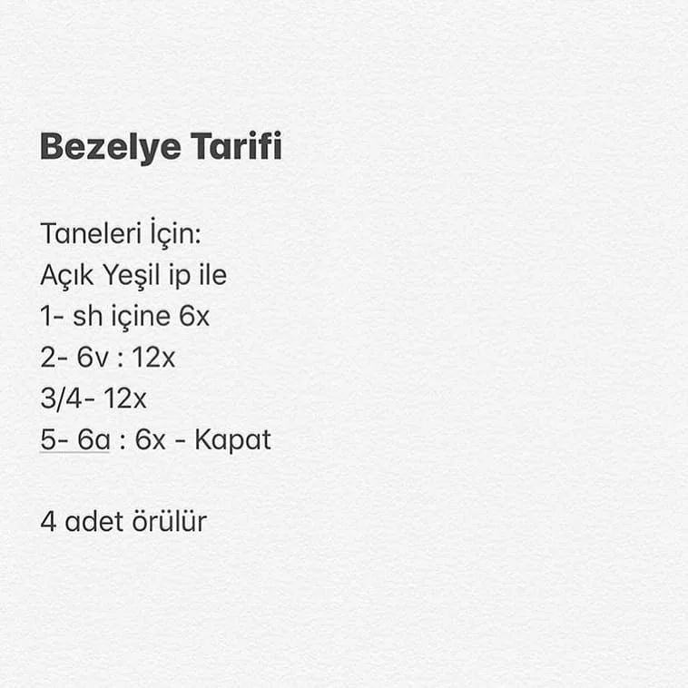 BEZELEYE ÖRME ŞEMASI
