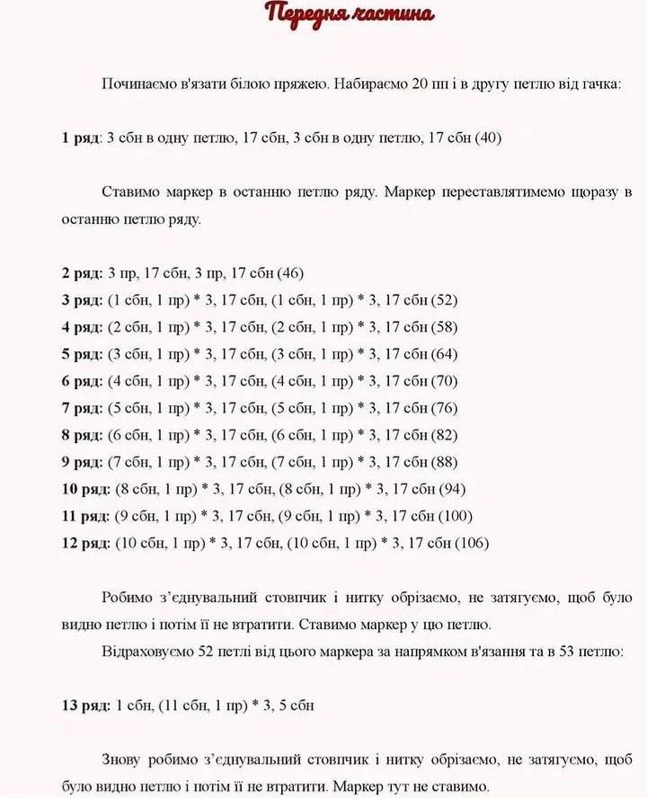 Безоплатний МК "Авокотiк"-Схема вязання котика
