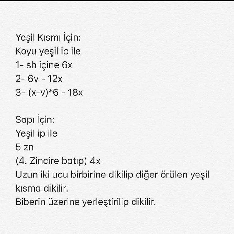 BIBER Örgü Şeması