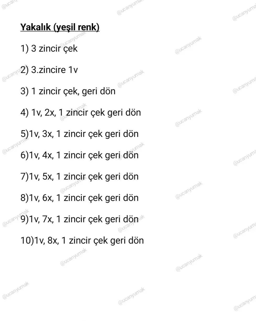 BIDIK ZÜRAFA ÇINÇIRAK YAKA TARİFİ