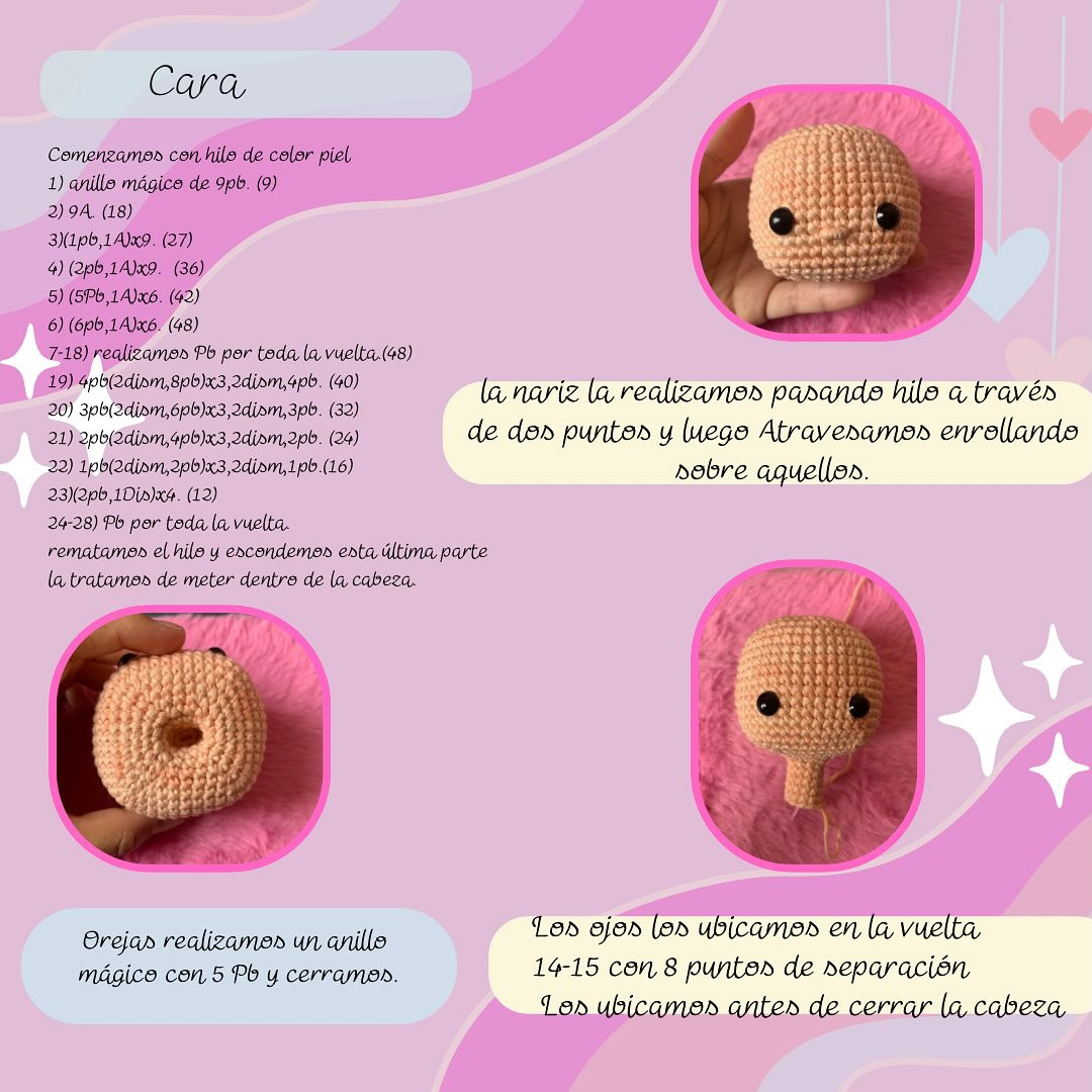 Blancanieves amigurumi: gráfico de crochet gratuito