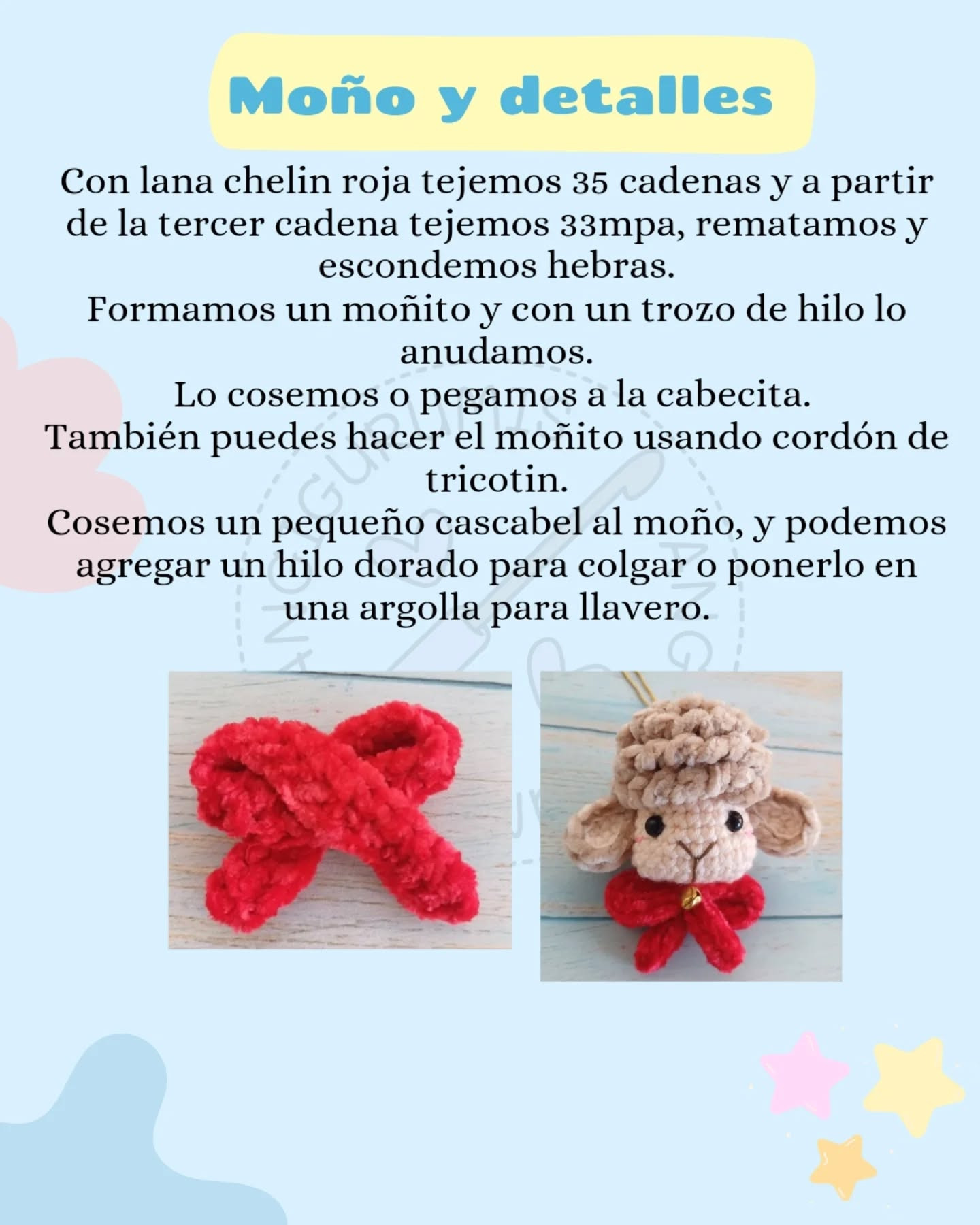 Borreguito amigurumi: patrón gratis para tejer