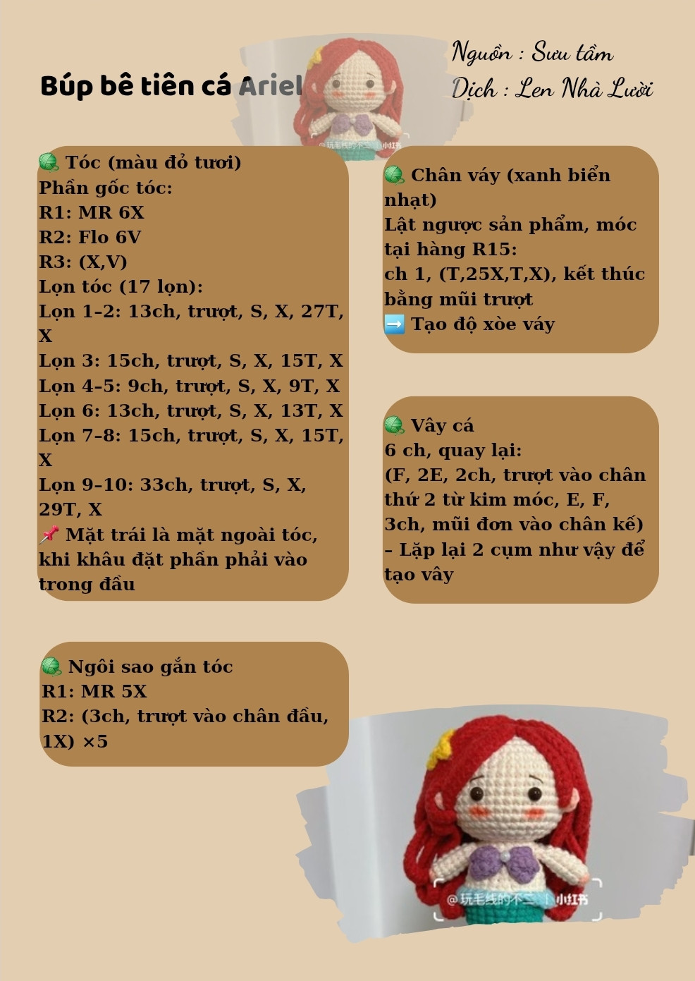 búp bê tiên cá ariel