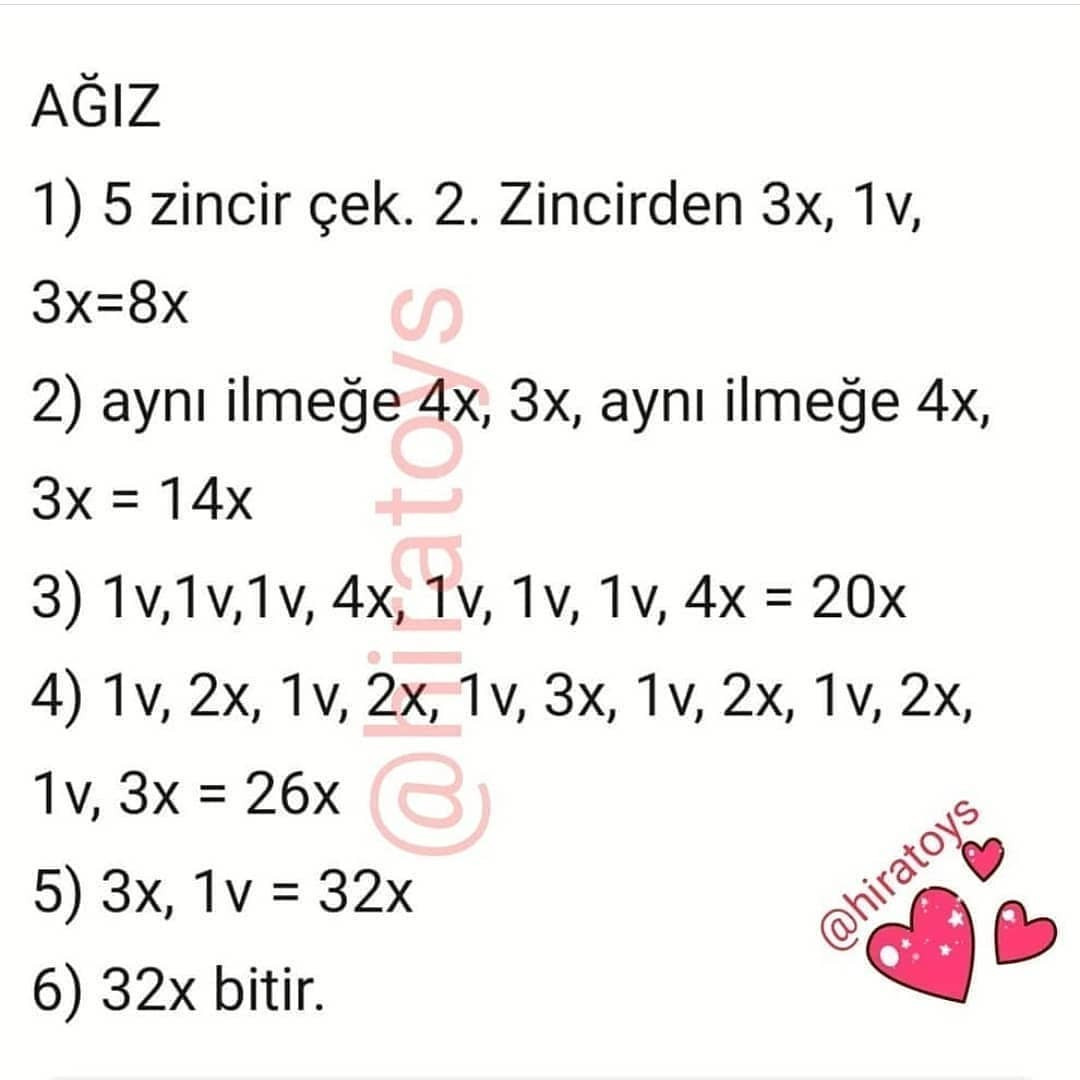 Buzu anahtarlık amigurumi modeli ücretsiz