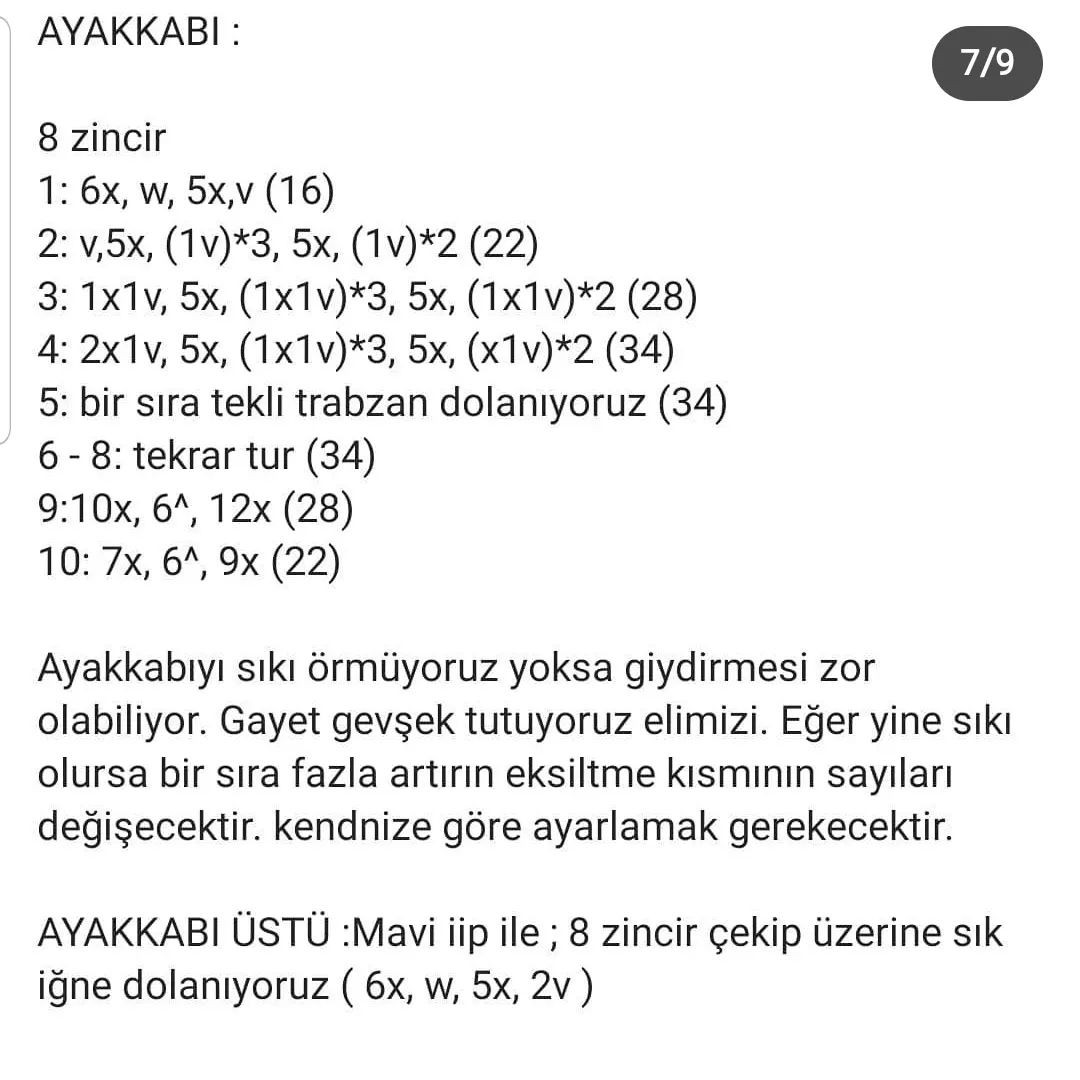 Caillou Amigurumi Tığ İşi Şeması