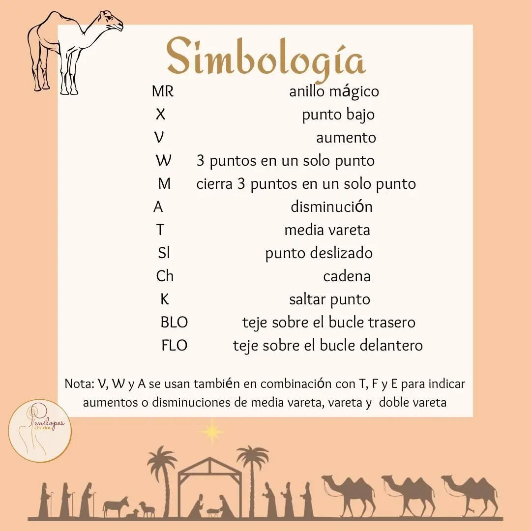 Camello amigurumi: gráfico paso a paso