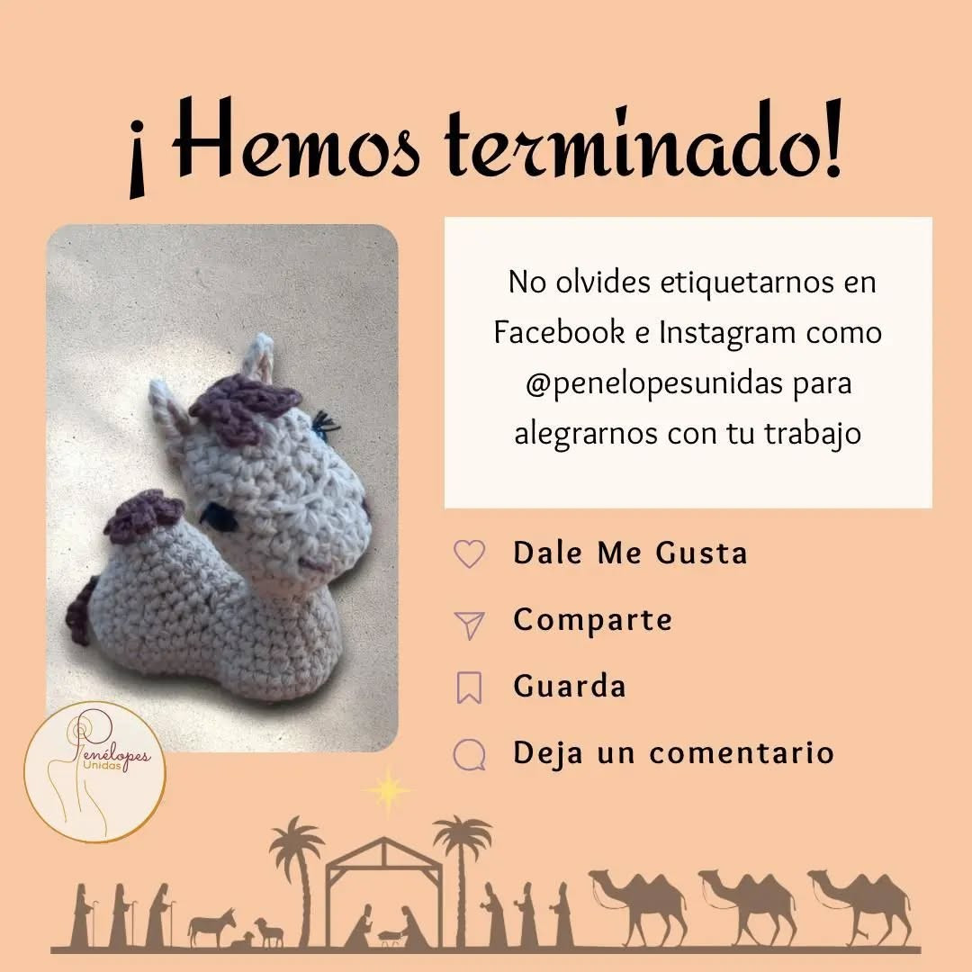 Camello amigurumi: gráfico paso a paso