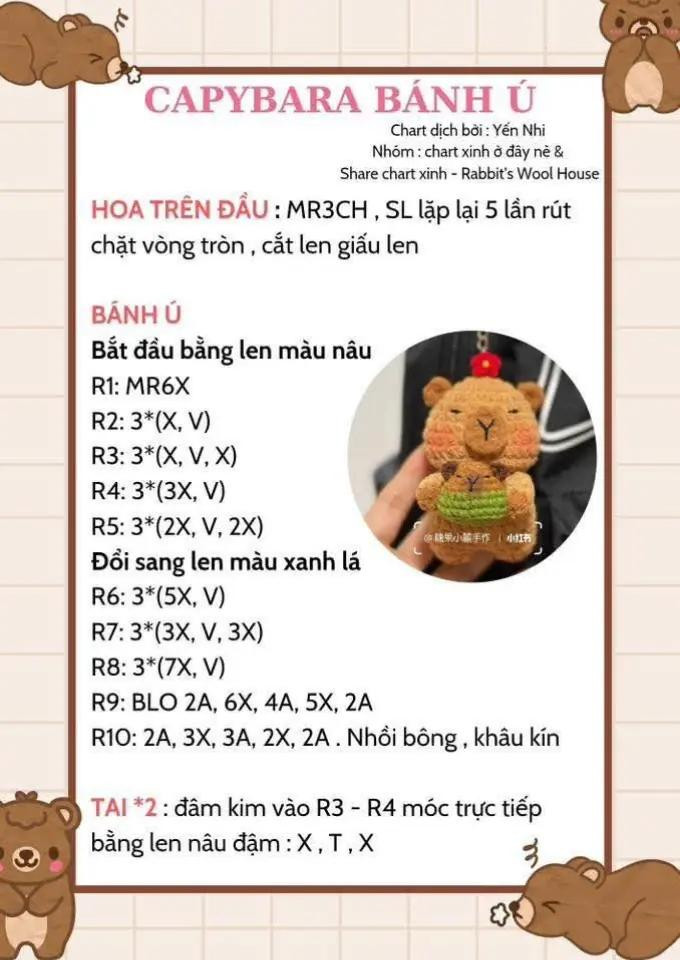 capybara bánh ú