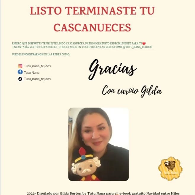 Cascanueces navideño: patrón de crochet gratis